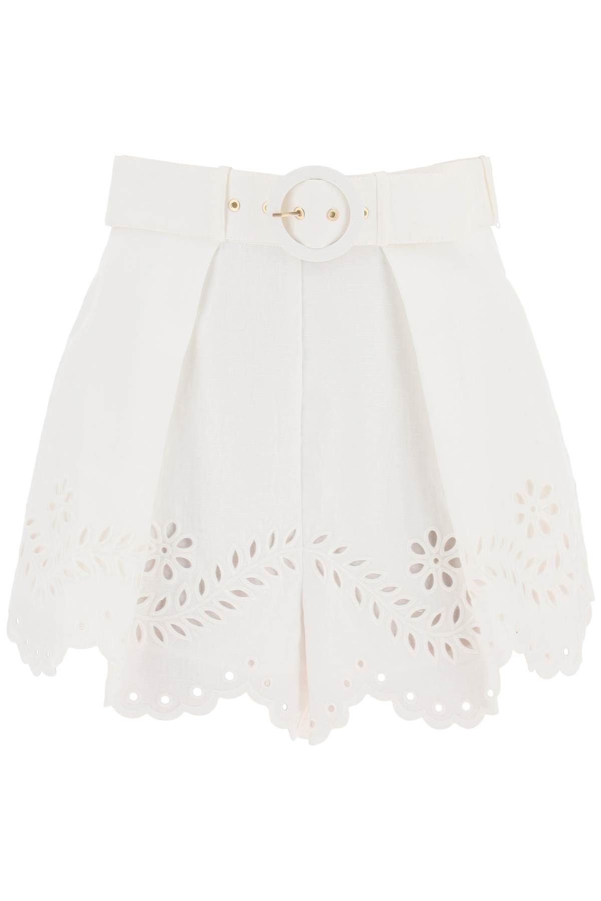 Zimmermann ZIMMERMANN junie shorts with cutwork embroideries