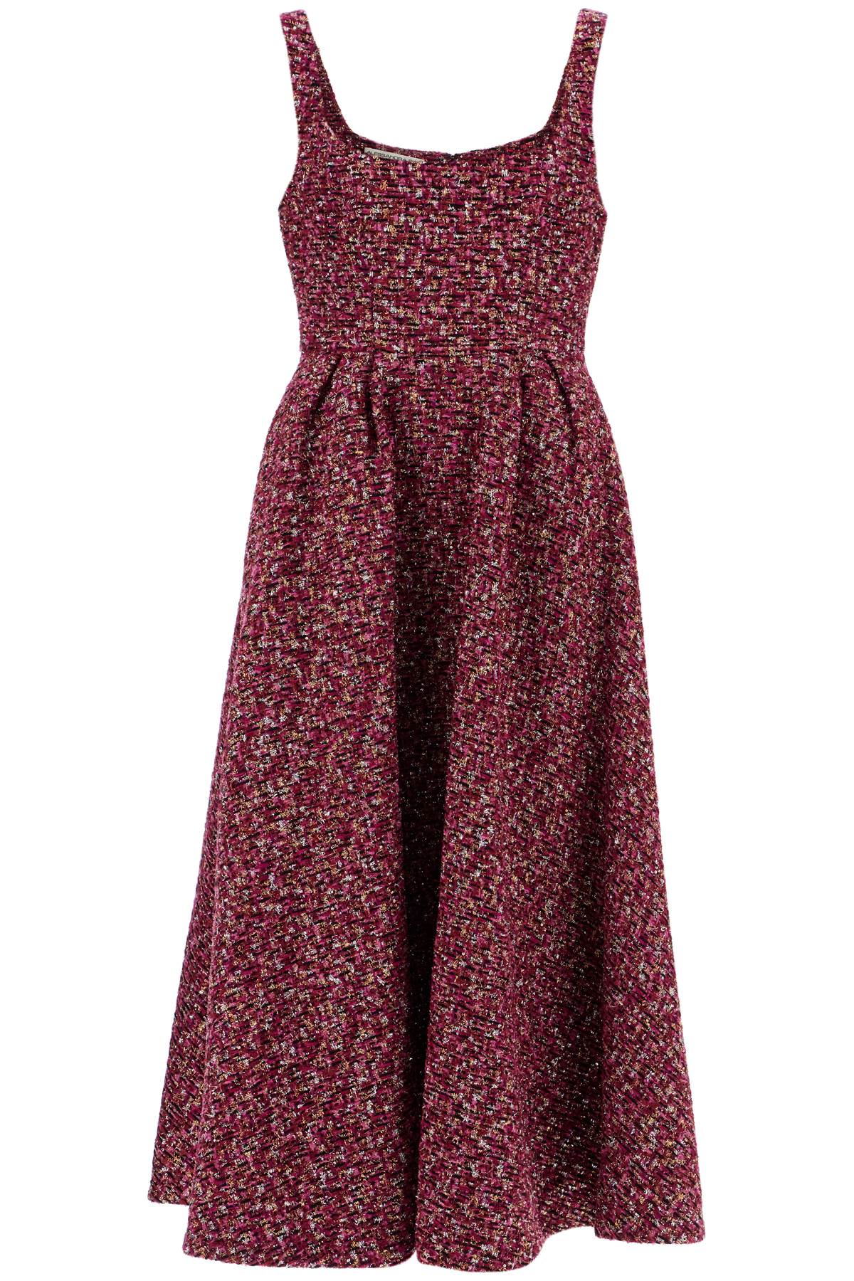 Alessandra Rich ALESSANDRA RICH midi dress in tweed with sequ