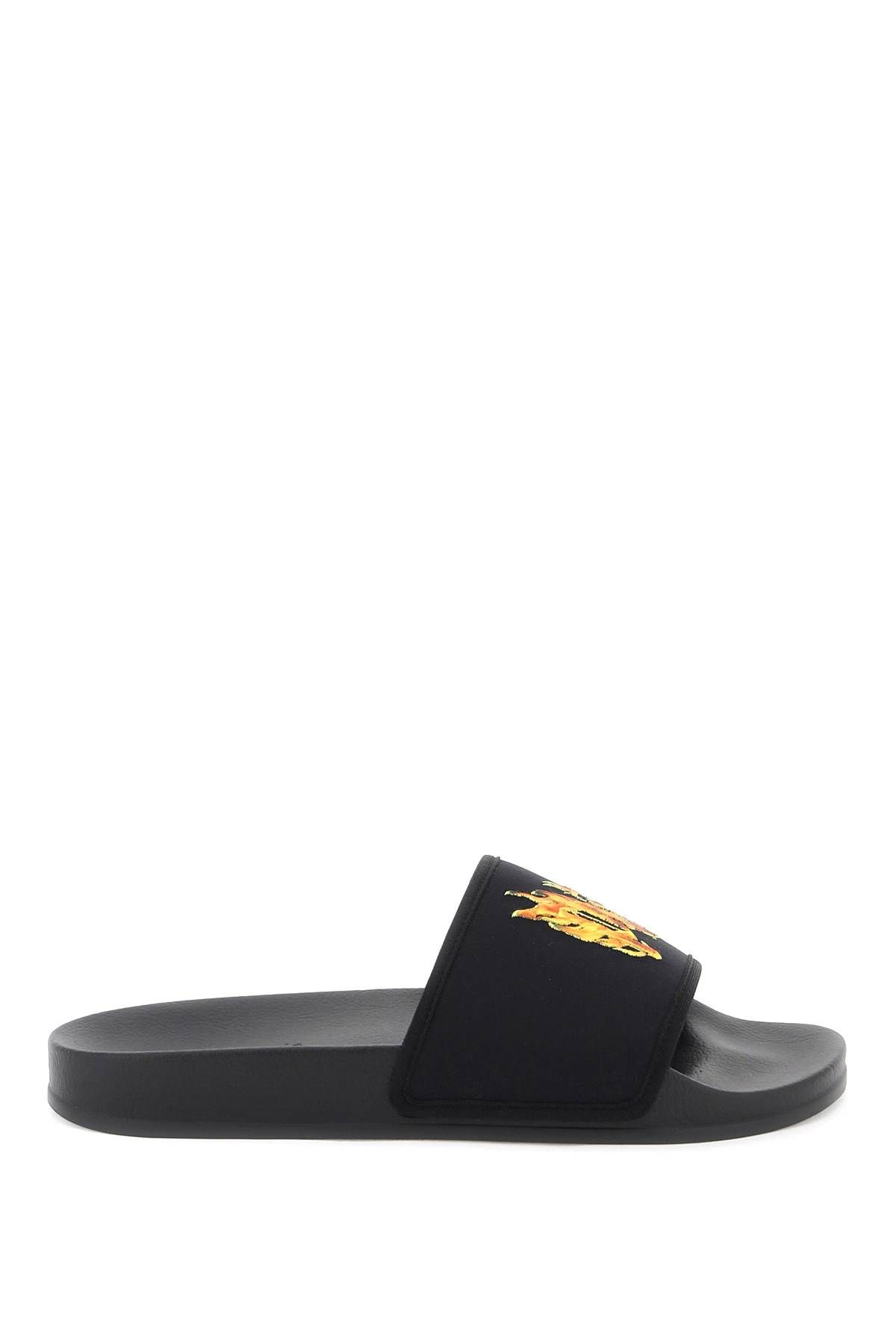 PALM ANGELS PALM ANGELS burning monogram slides