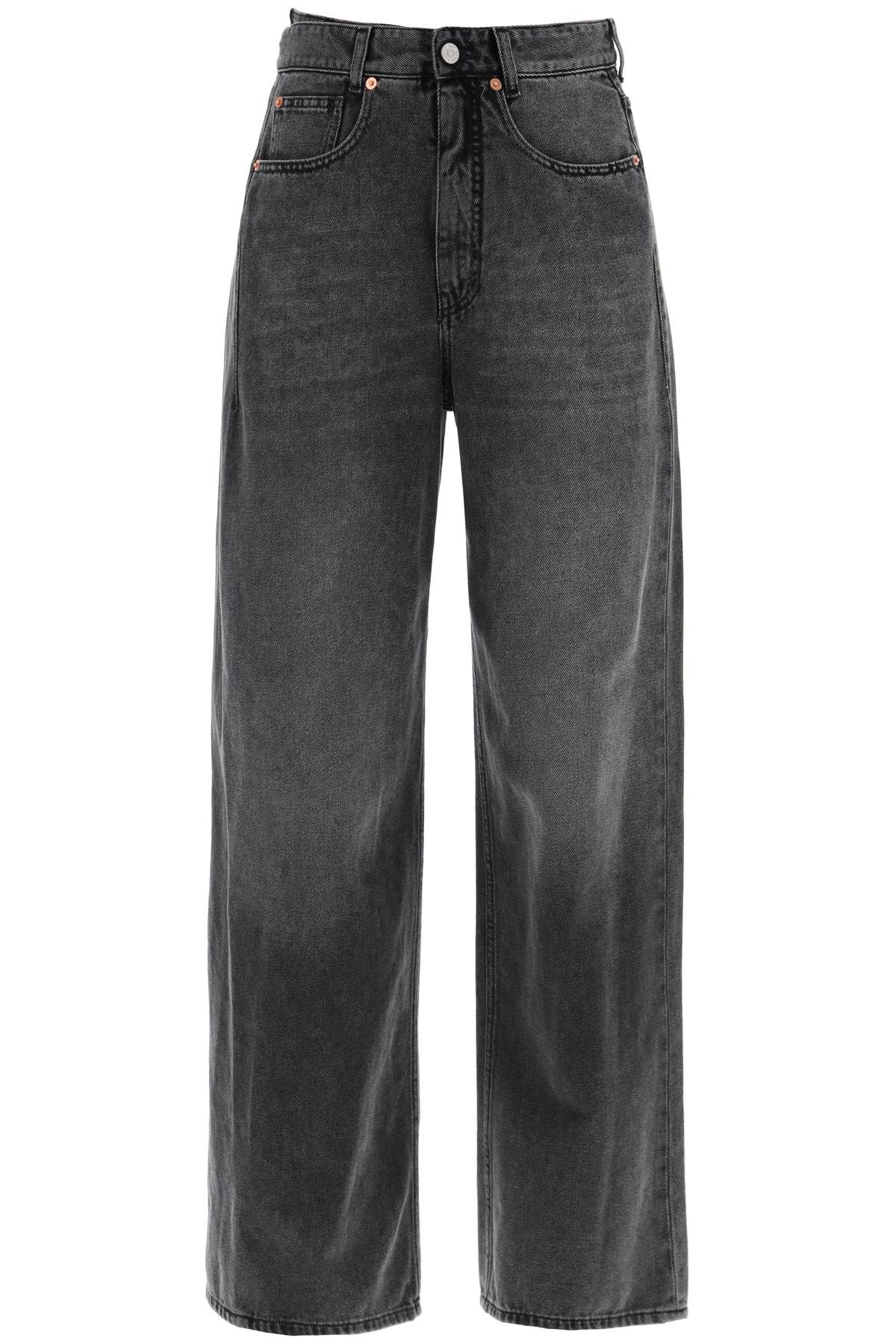 MM6 Maison Margiela MM6 MAISON MARGIELA hybrid panel jeans with seven