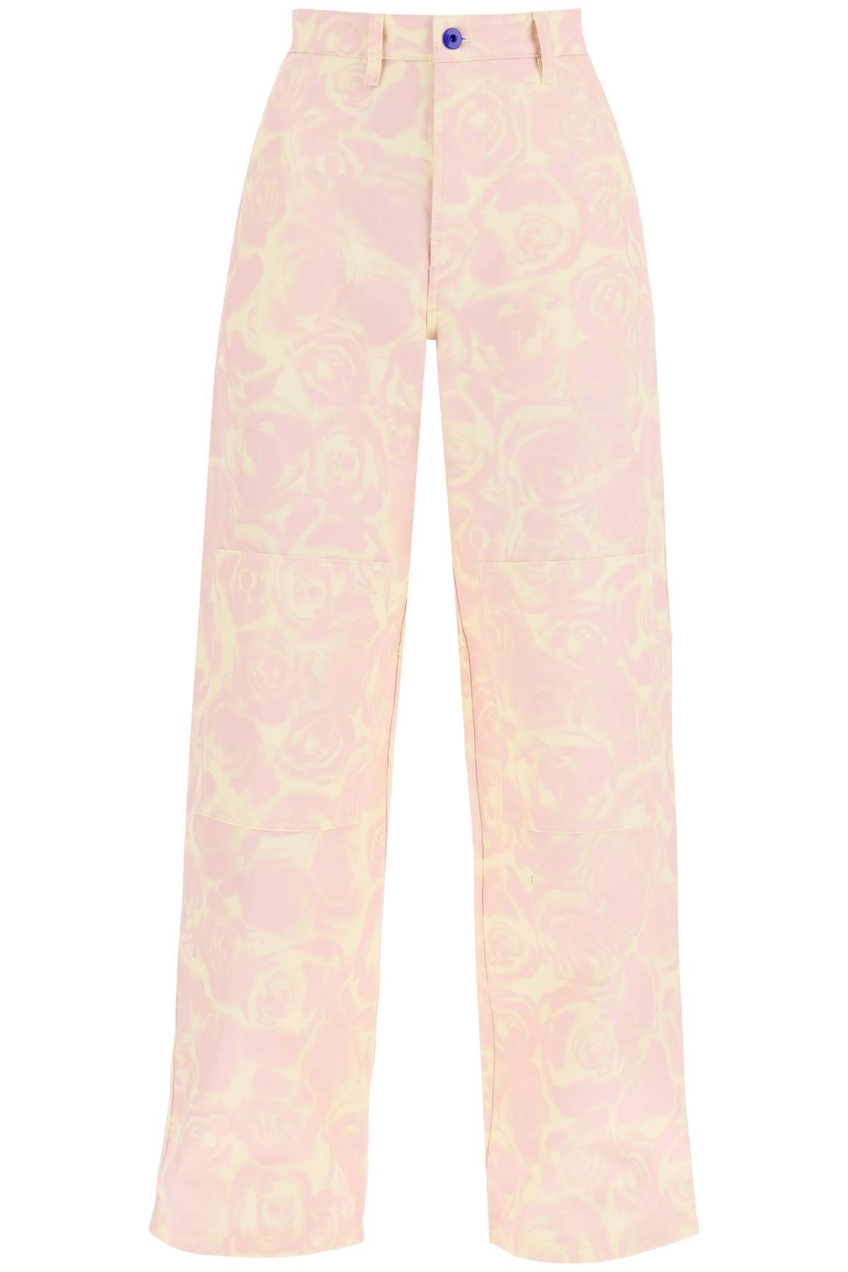 Burberry BURBERRY "rose print canvas workwear pants"