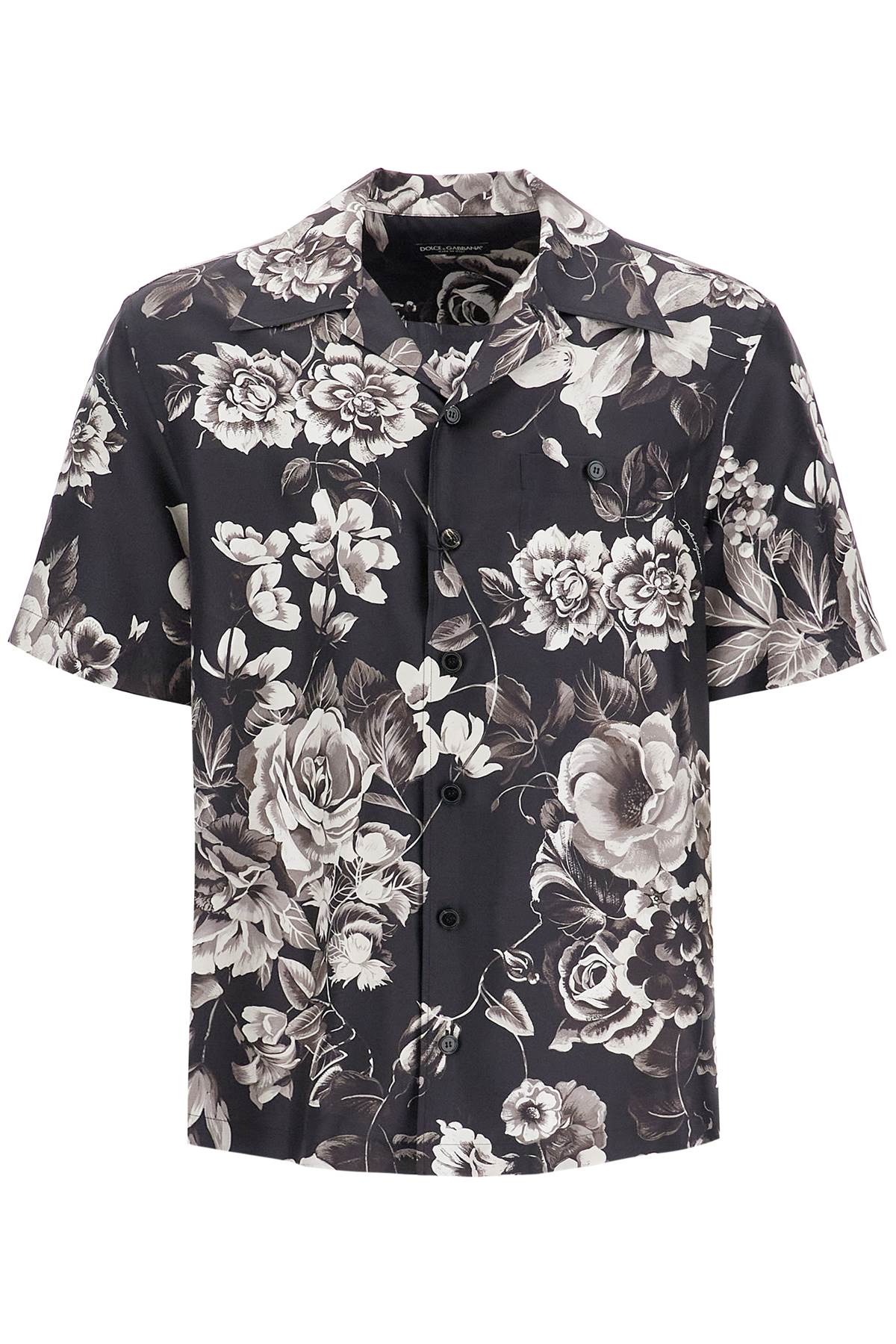 Dolce & Gabbana DOLCE & GABBANA hawaii silk shirt with floral print set