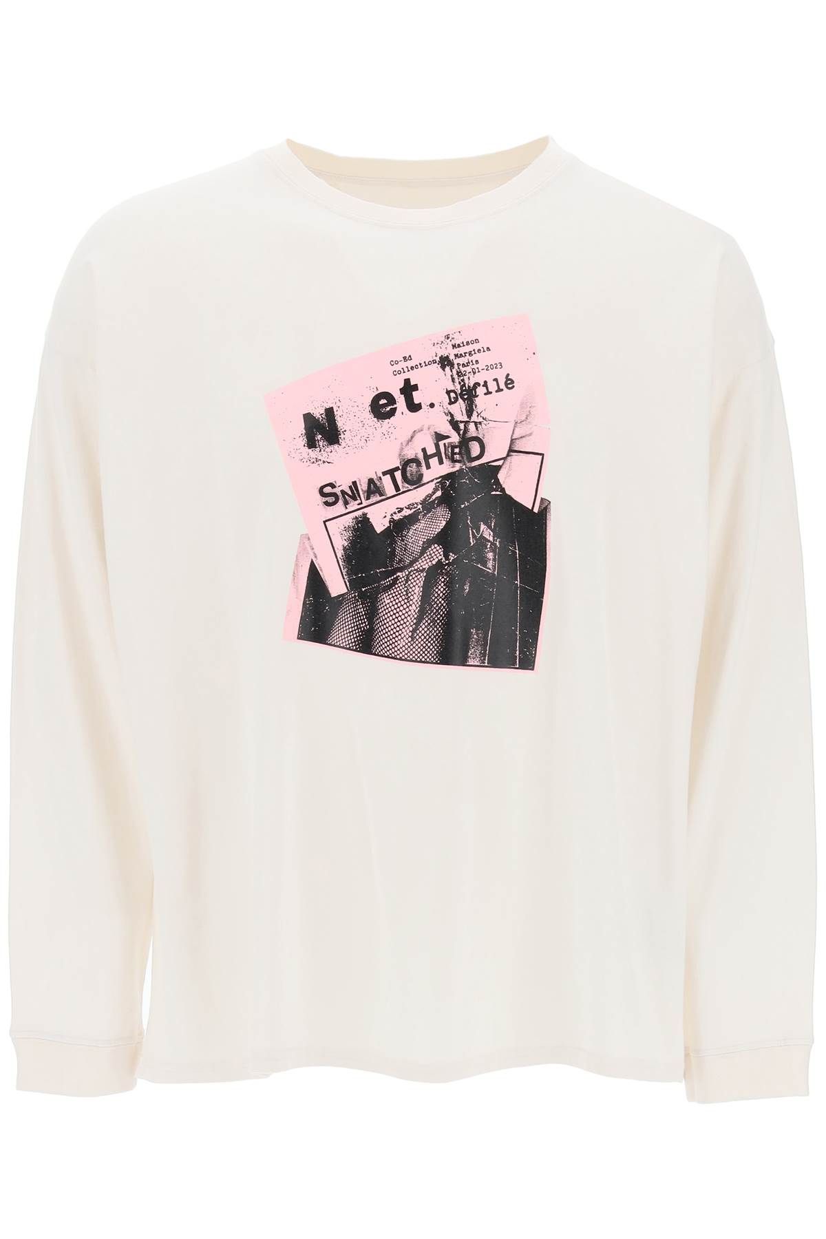 Maison Margiela MAISON MARGIELA long-sleeved t-shirt with print