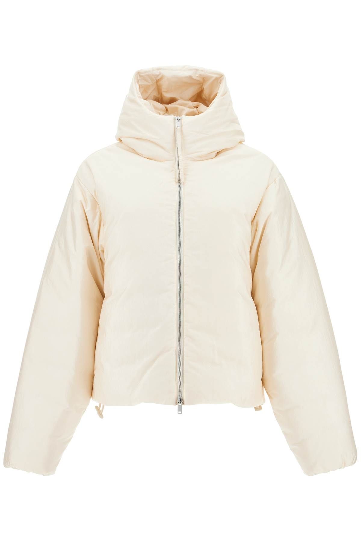 Jil Sander JIL SANDER short down jacket in habotai silk blend