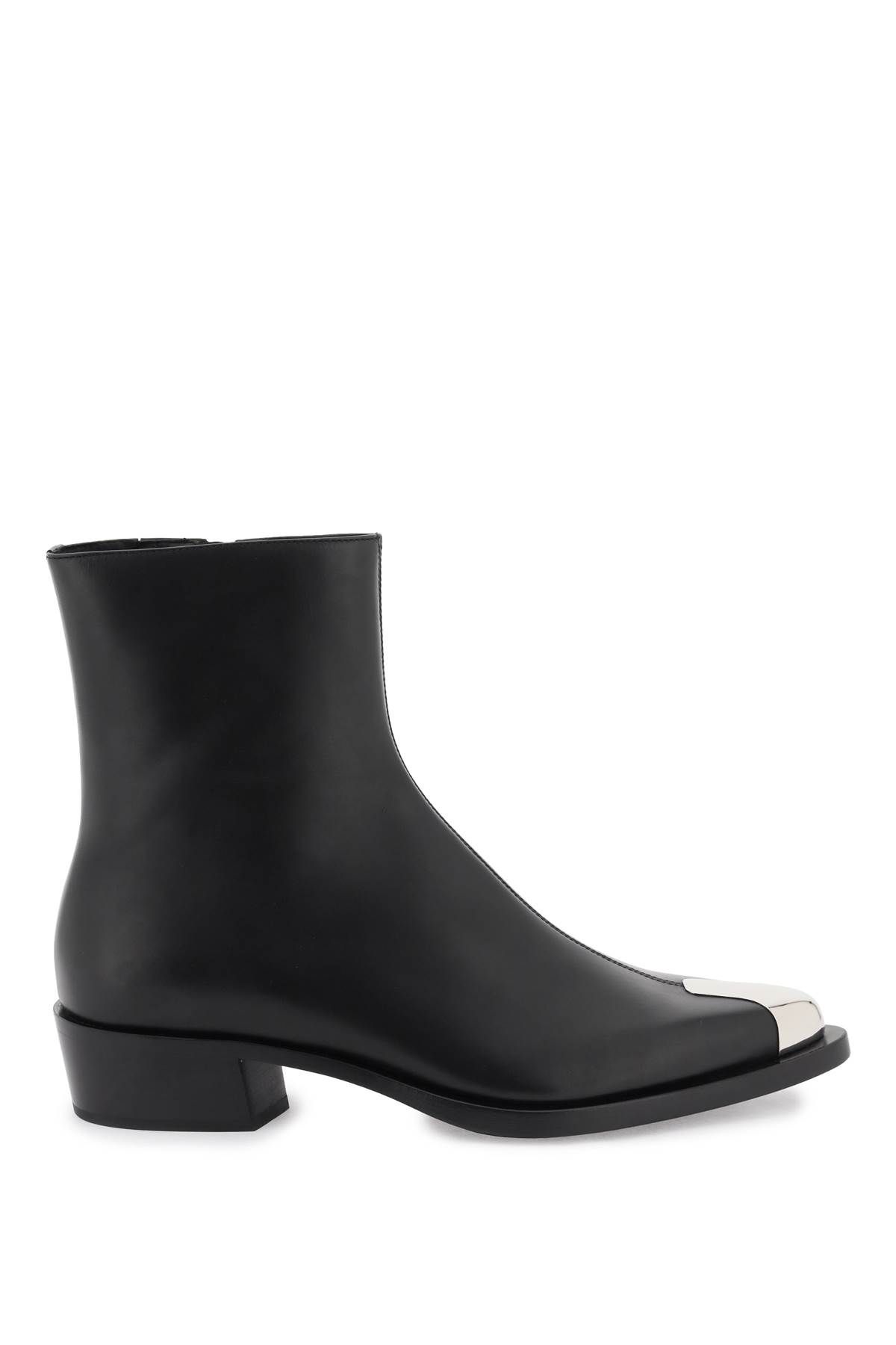 Alexander McQueen ALEXANDER MCQUEEN leather punk ankle boots