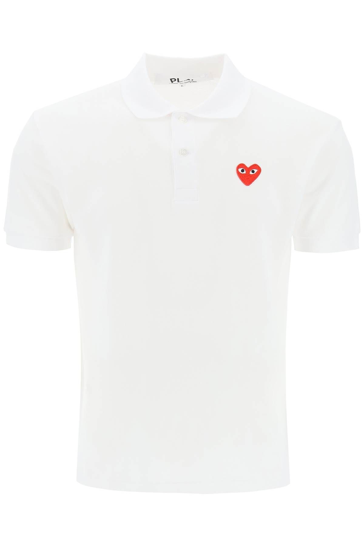 Comme Des Garçons Play COMME DES GARCONS PLAY heart polo shirt