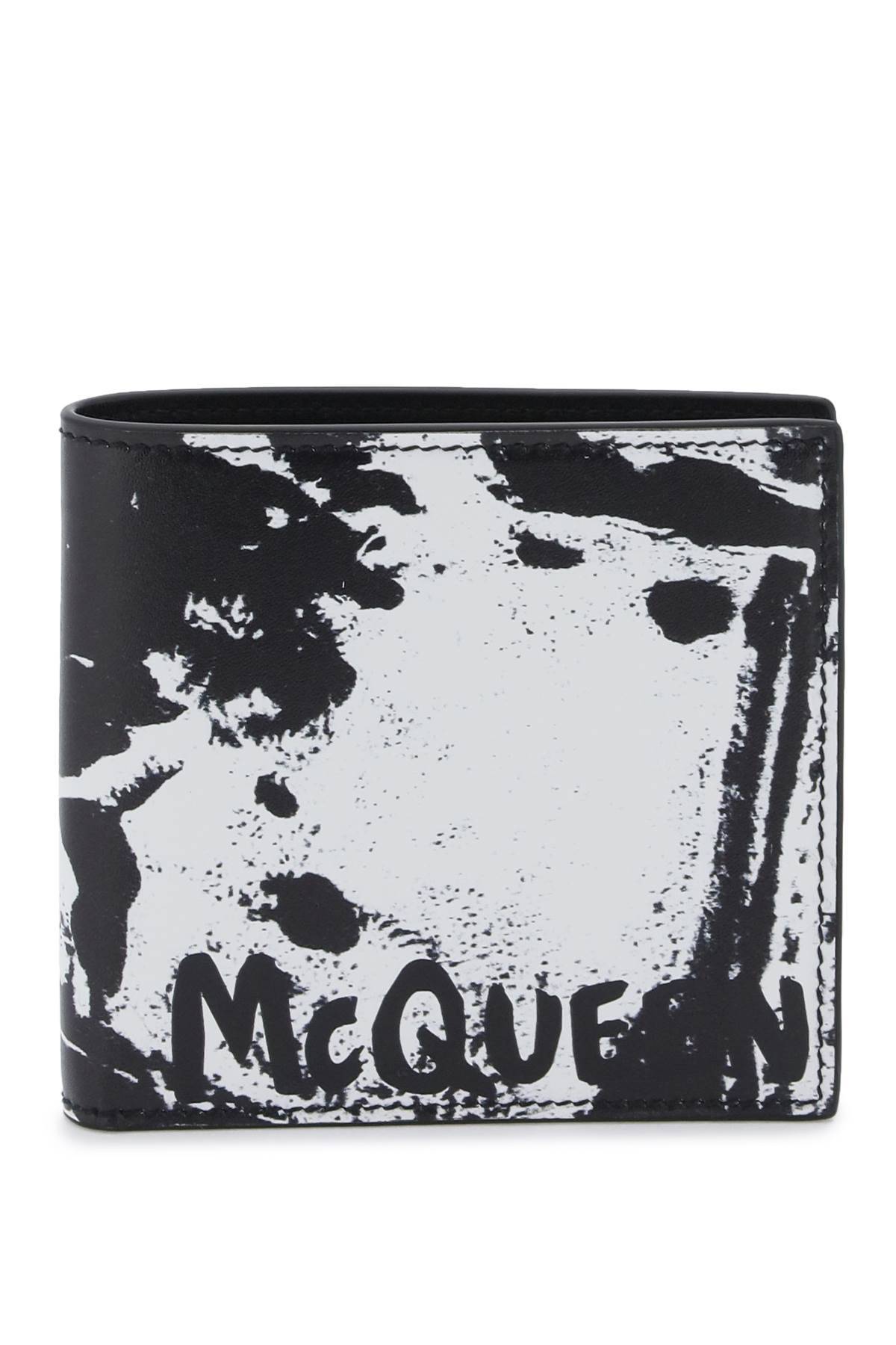 Alexander McQueen ALEXANDER MCQUEEN graffiti bi-fold wallet