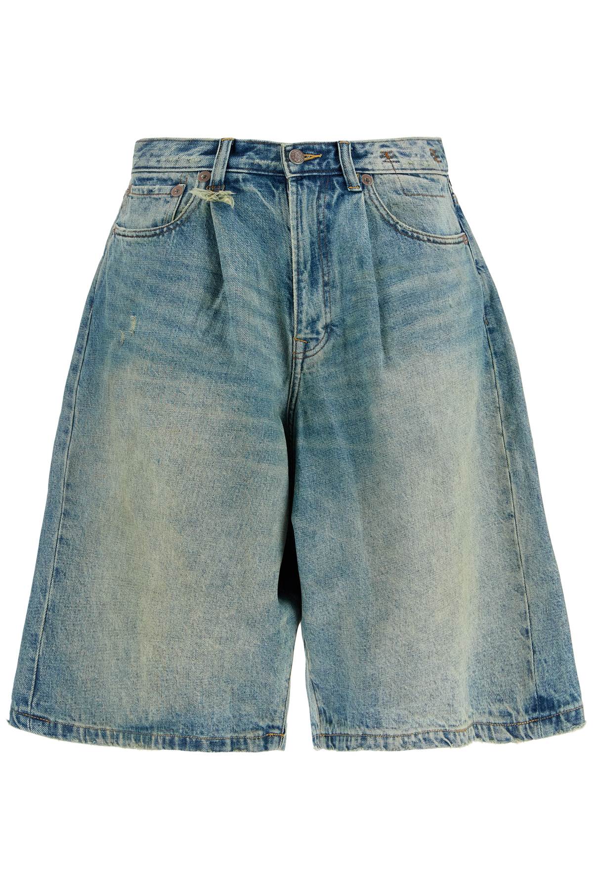 R13 R13 denim baggy bermuda shorts