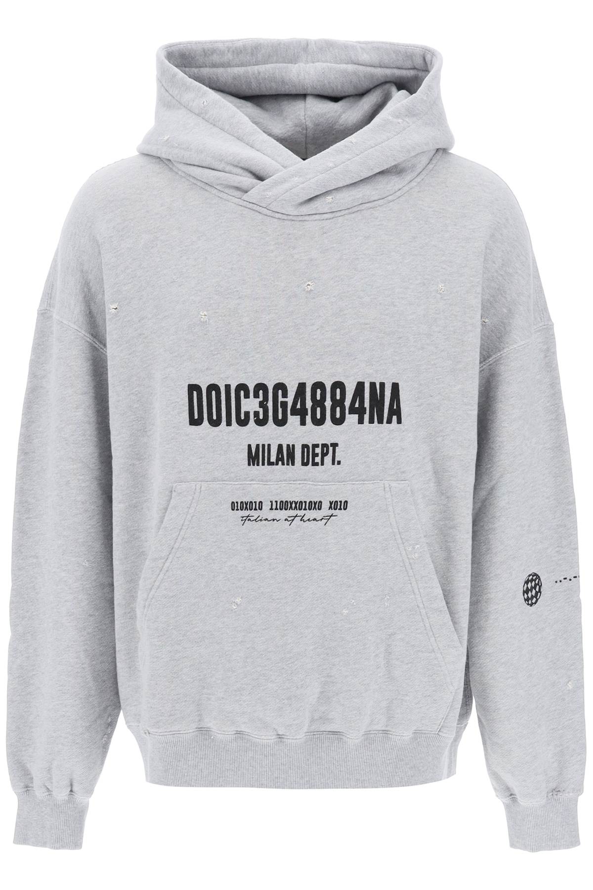 Dolce & Gabbana DOLCE & GABBANA distressed-effect hoodie