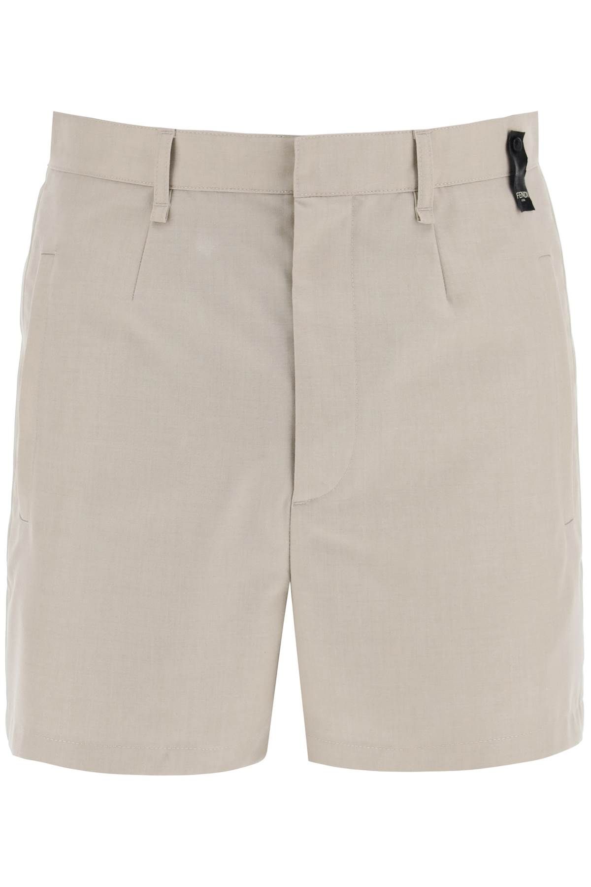 FENDI FENDI high-waisted tailored bermuda shorts