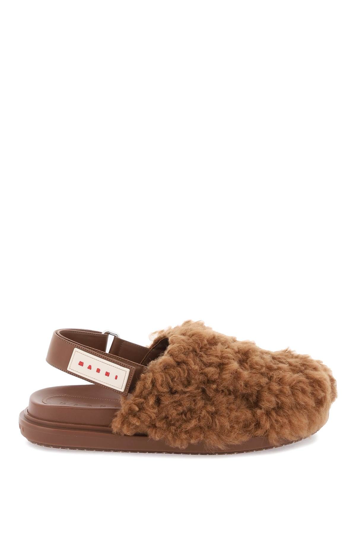 Marni MARNI merino wool shearling fussbett sabots