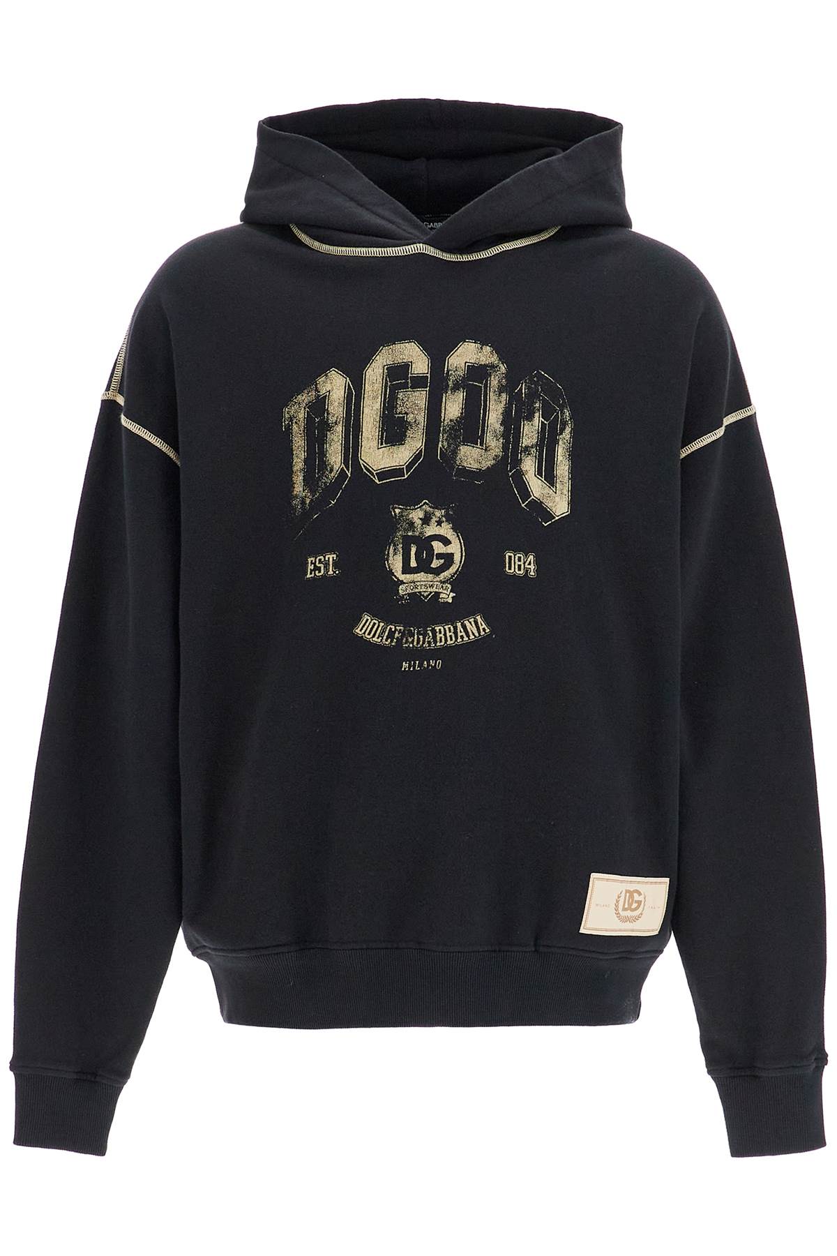 Dolce & Gabbana DOLCE & GABBANA oversized hoodie with hood and logo print