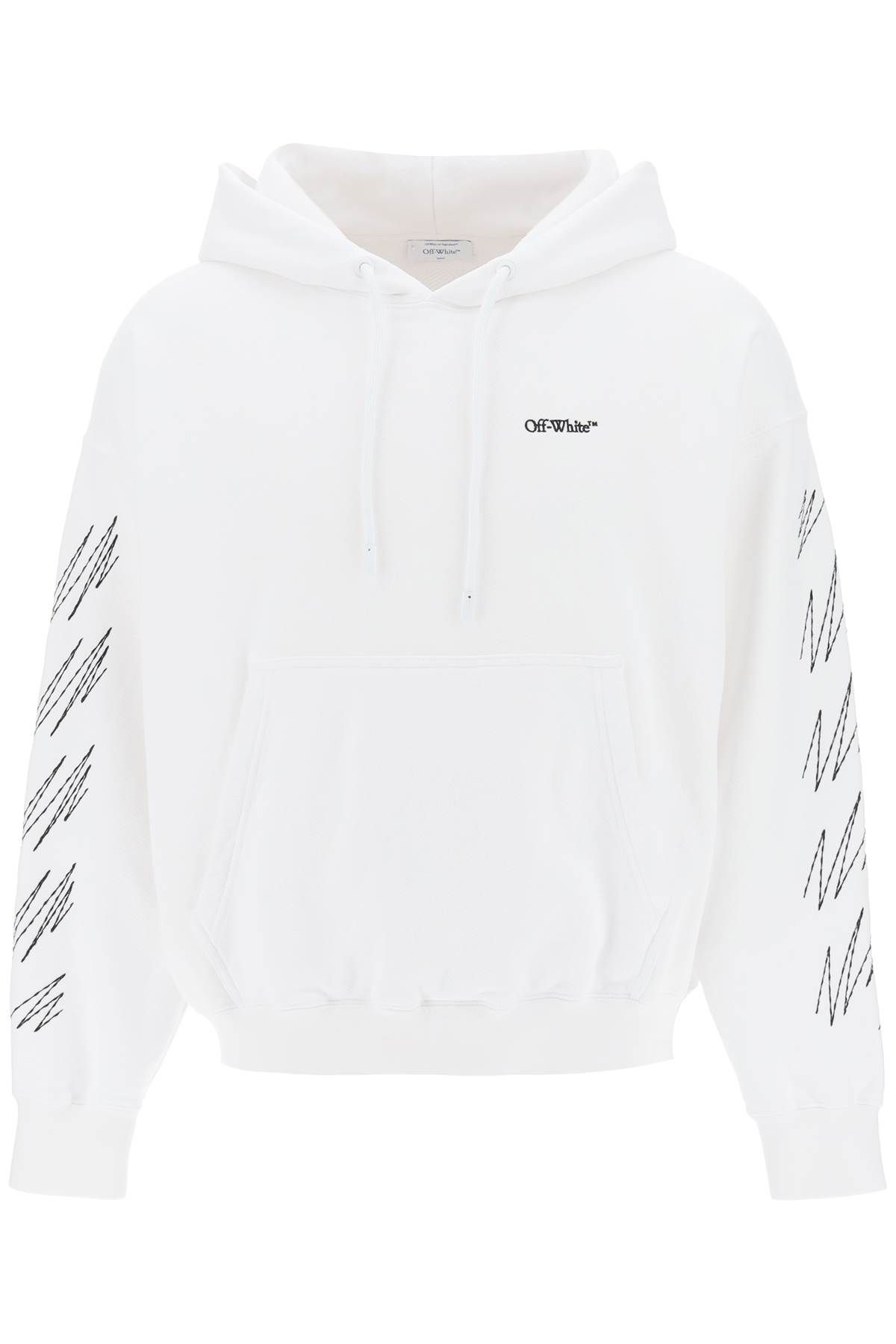 OFF-WHITE OFF-WHITE hoodie with contrasting topstitching