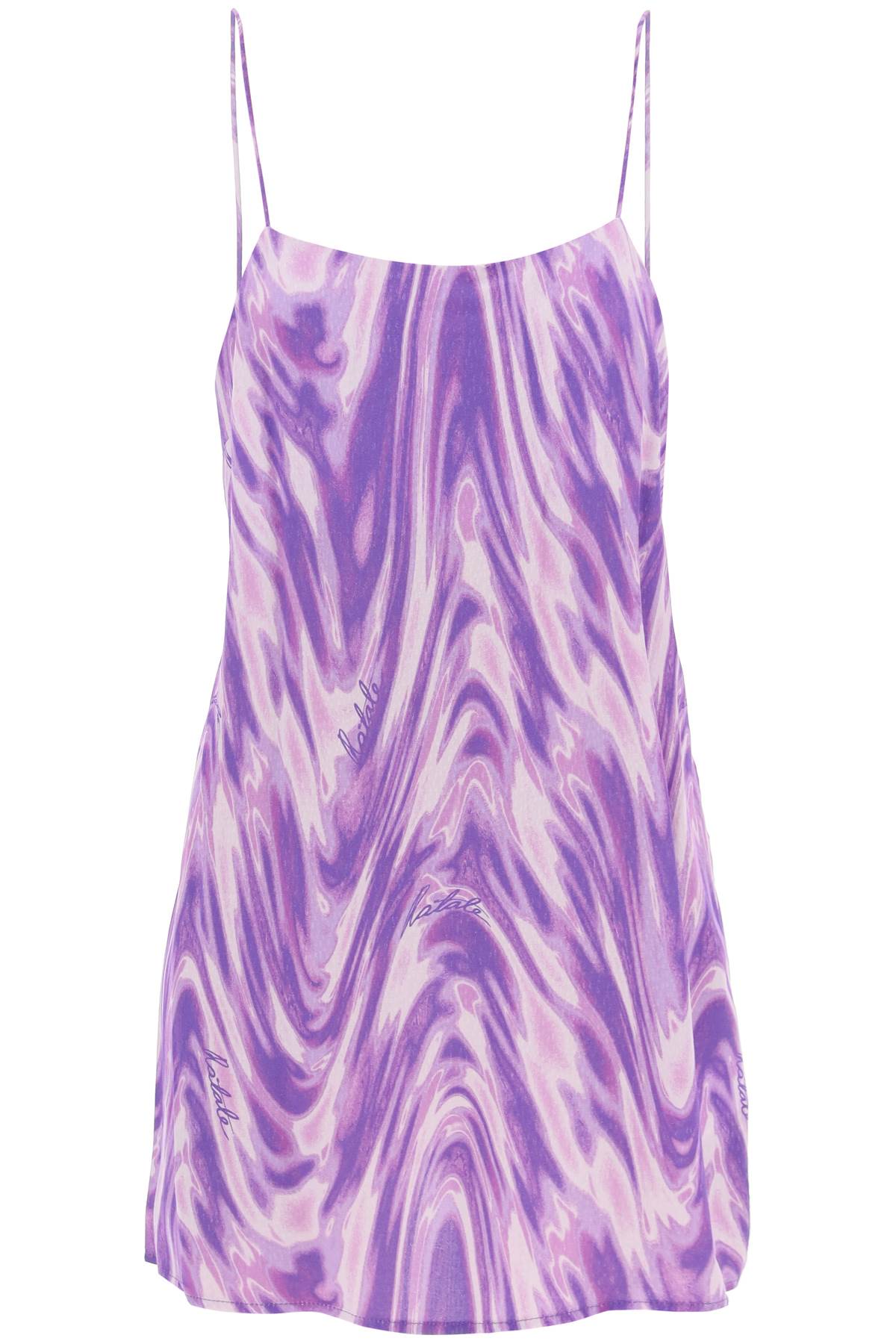 Rotate ROTATE printed jacquard mini dress