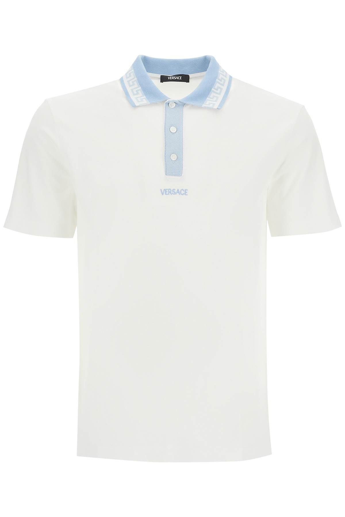 Versace VERSACE polo shirt with greek motif