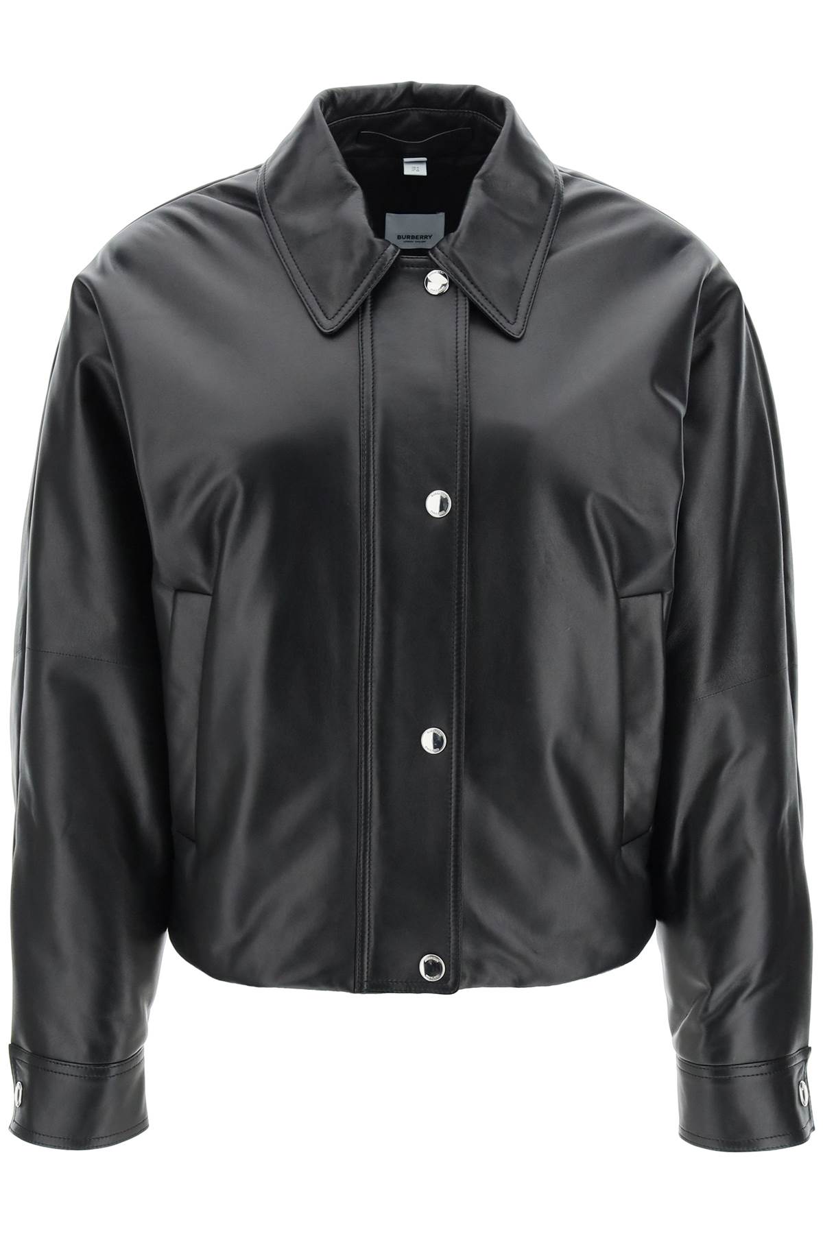 Burberry BURBERRY embroidered ekd leather jacket