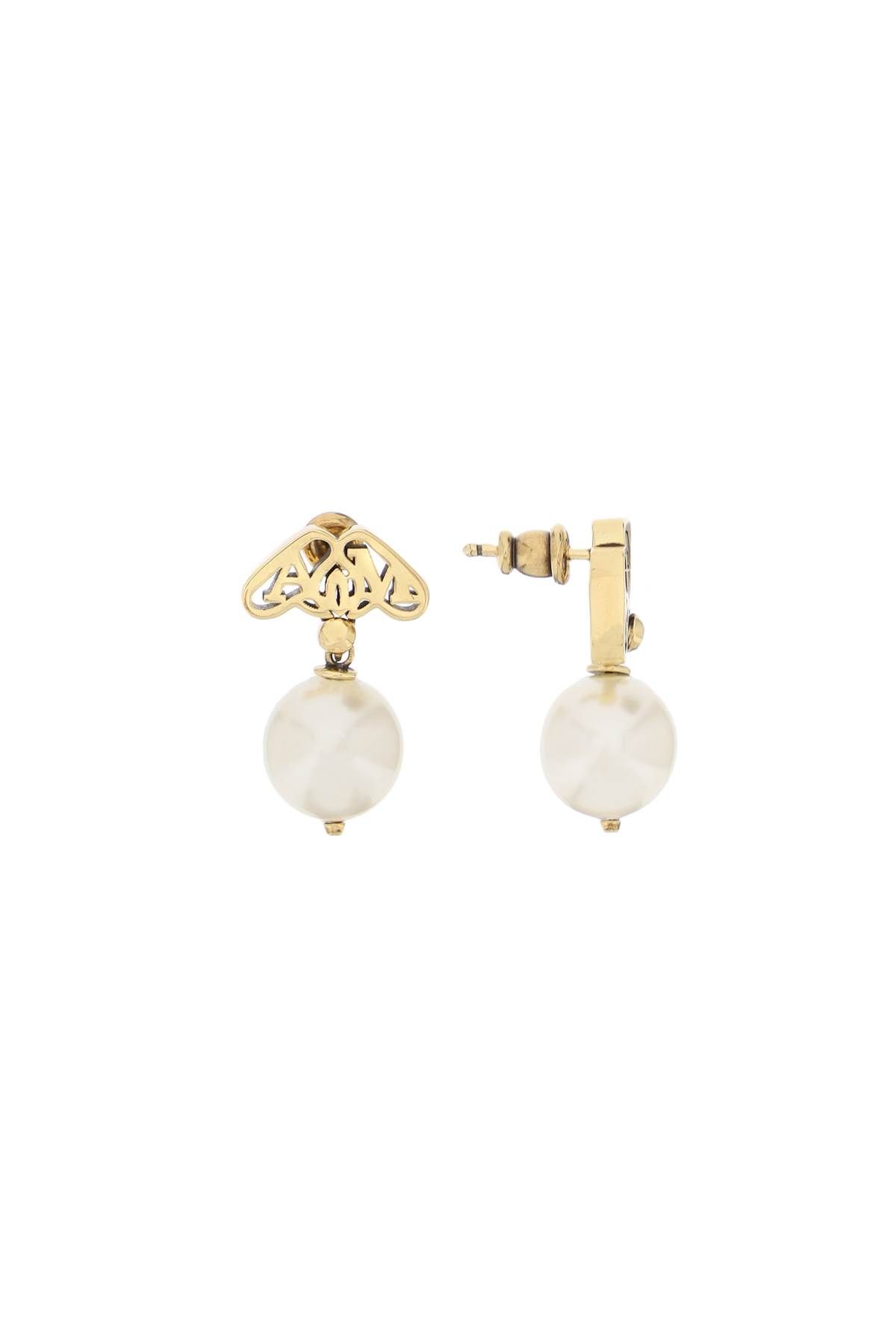 Alexander McQueen ALEXANDER MCQUEEN pearl and seal earrings