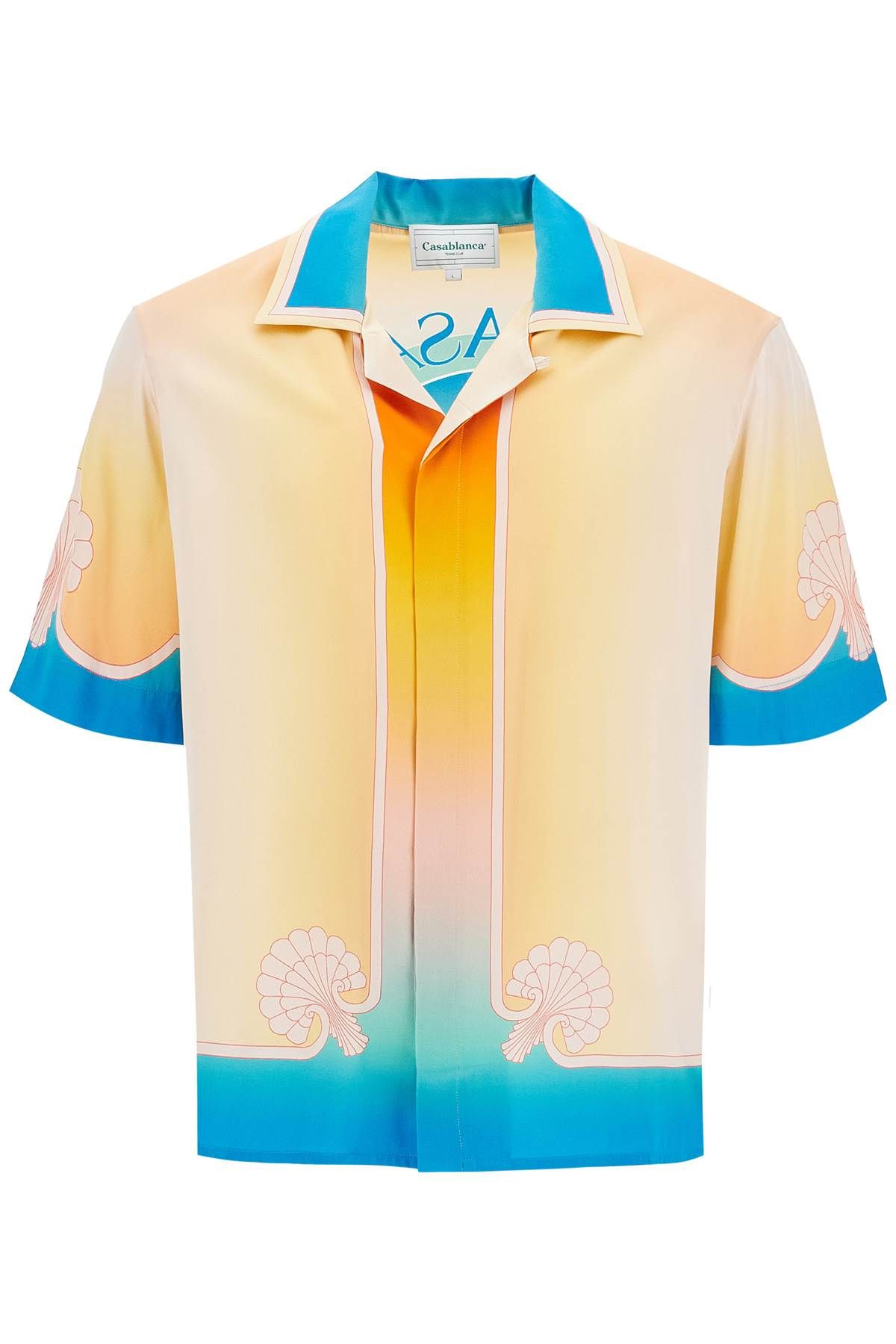 Casablanca CASABLANCA short-sleeved silk shirt