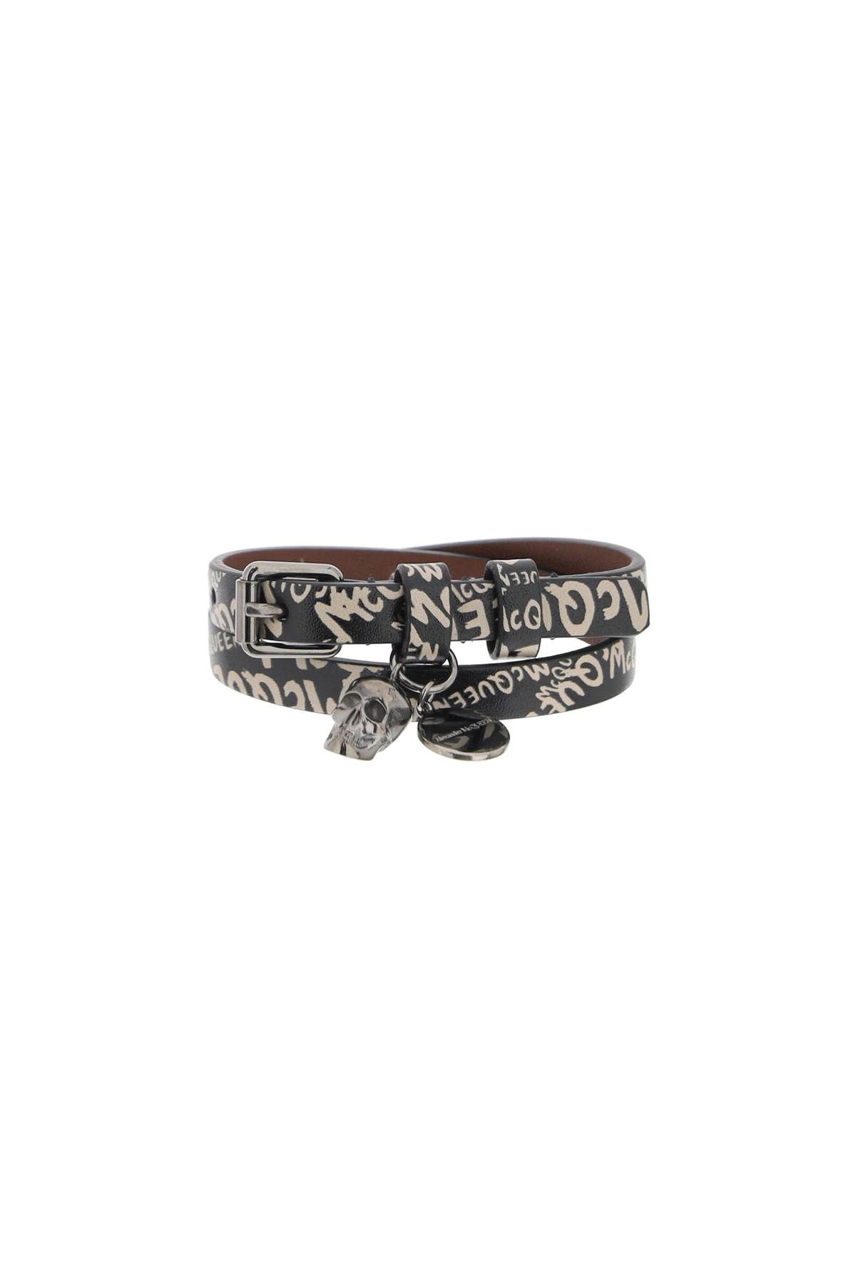 Alexander McQueen ALEXANDER MCQUEEN skull double wrap bracelet