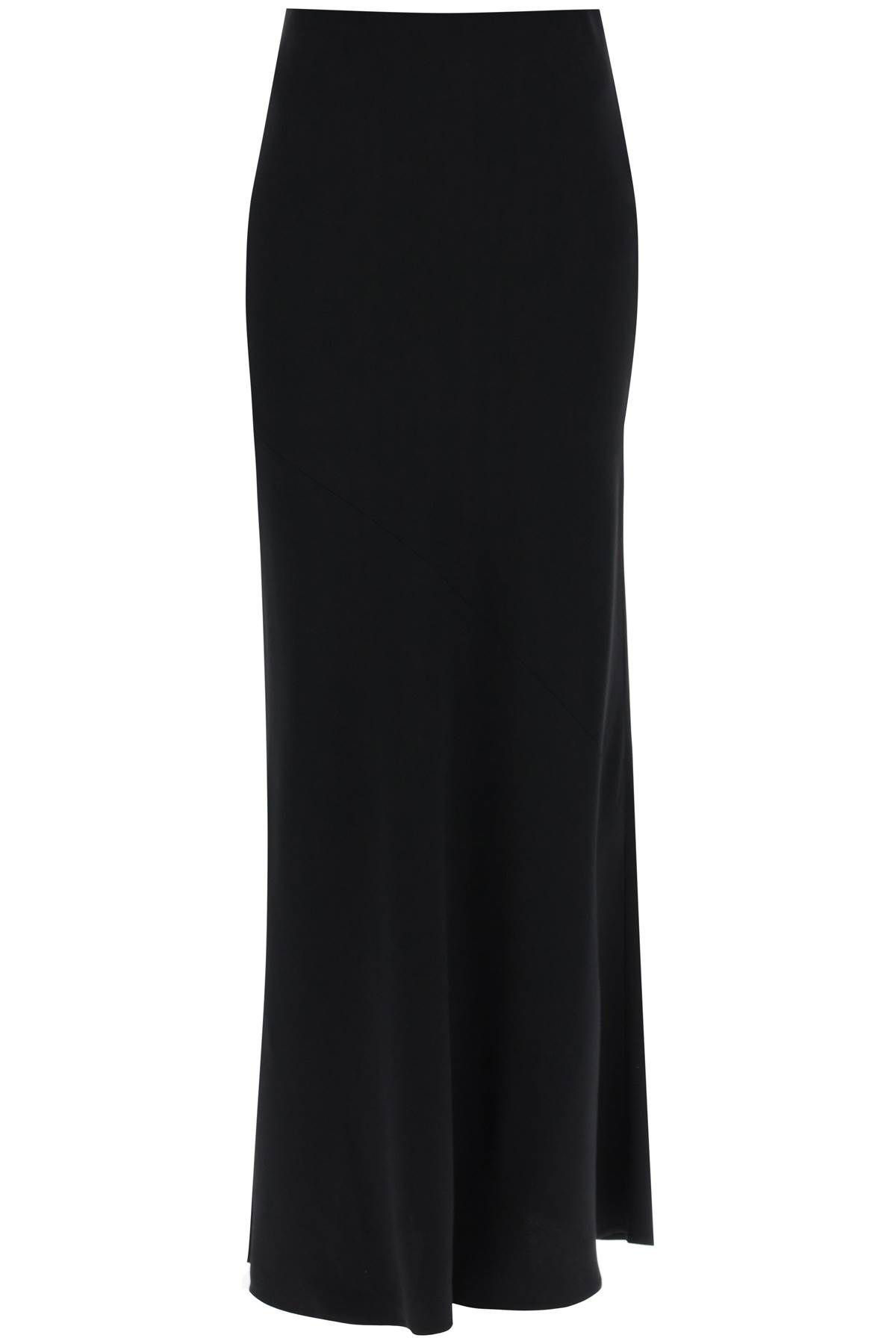  AMI ALEXANDRE MATIUSSI maxi skirt with diagonal cut hem