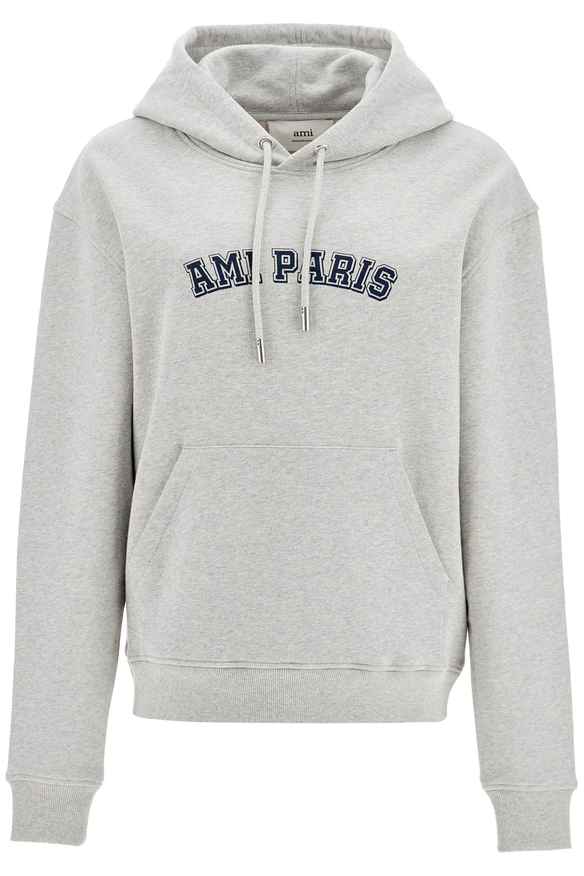  AMI ALEXANDRE MATIUSSI hooded varsity sweat