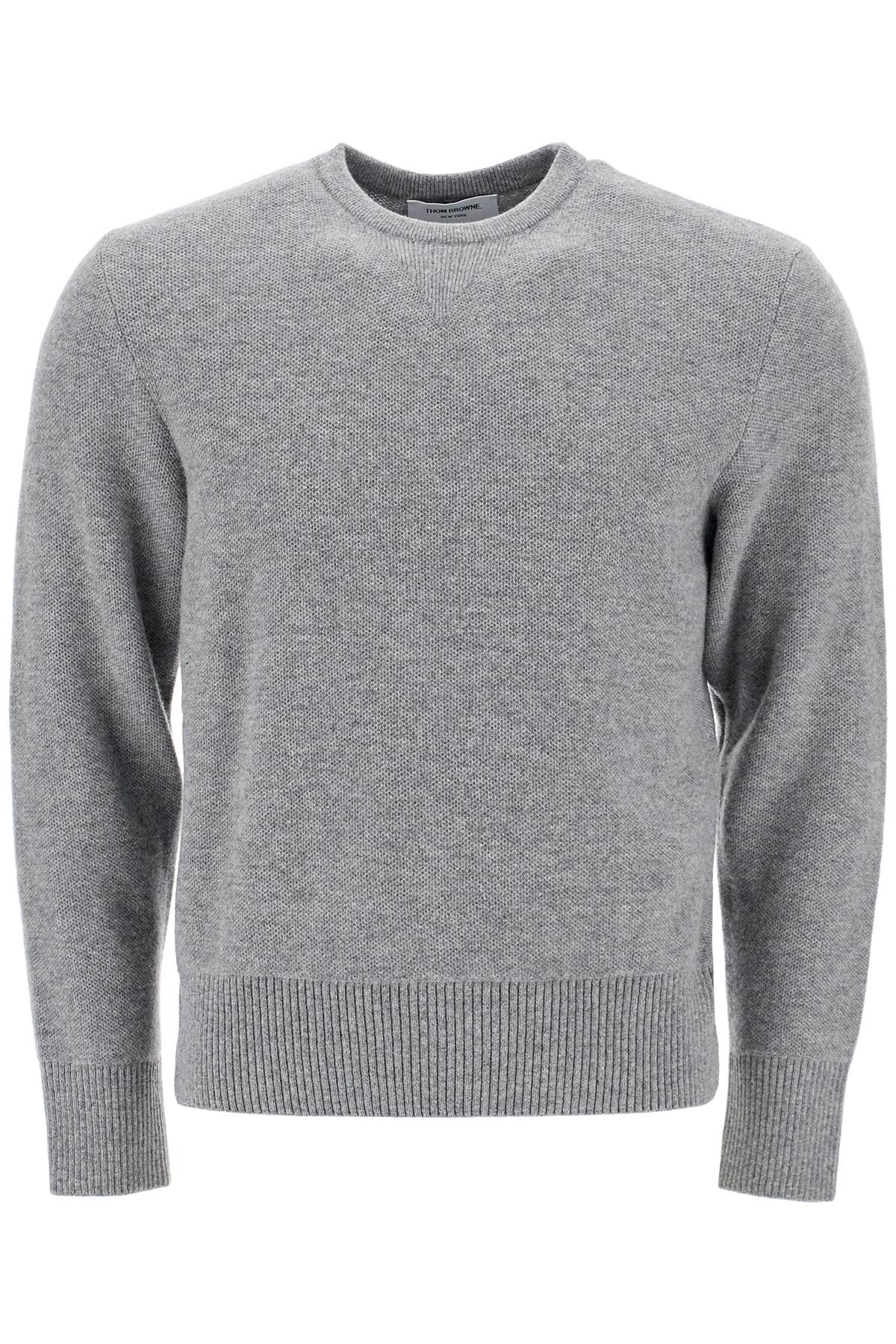 Thom Browne THOM BROWNE wool piqué crewneck pullover