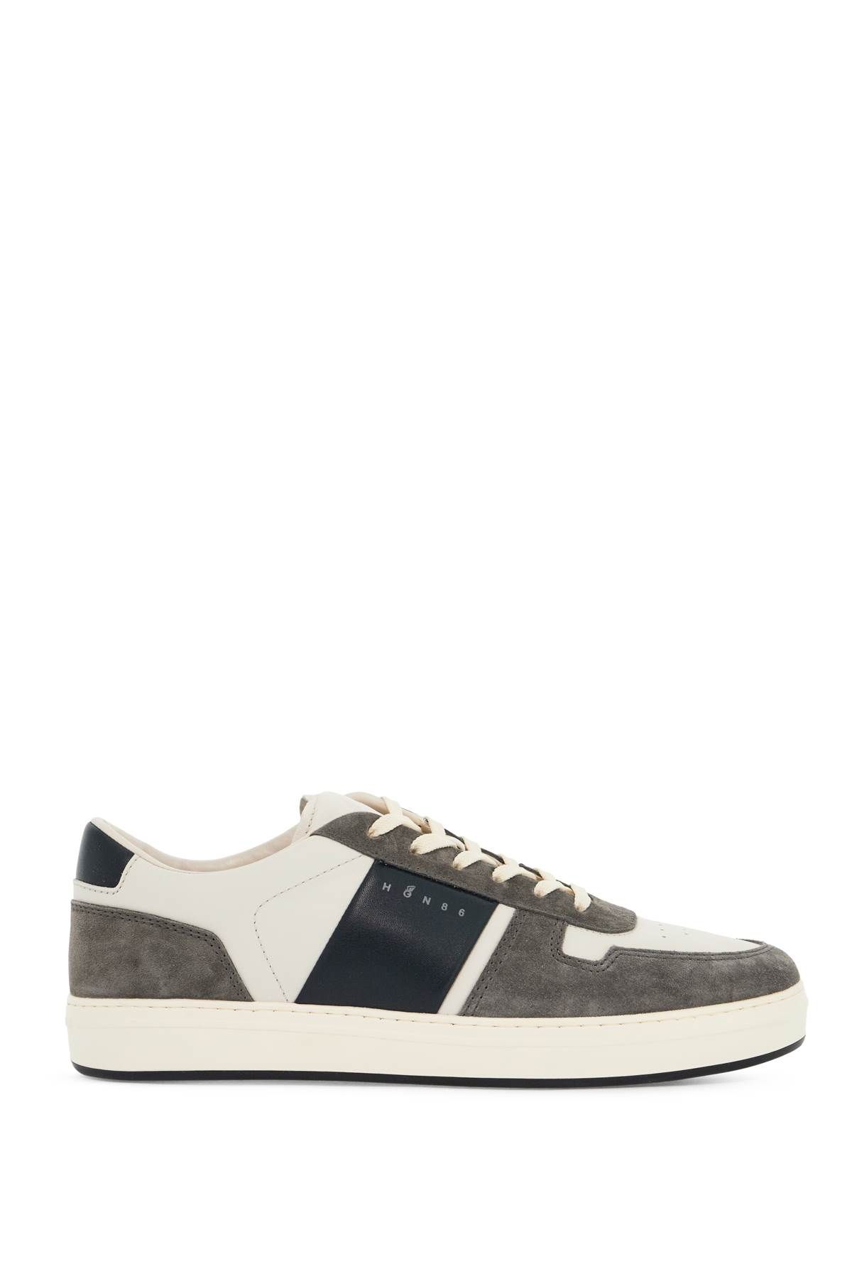 Hogan HOGAN smooth and suede leather h-tv sneakers.