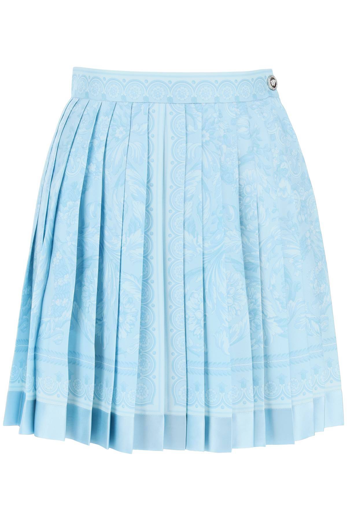 Versace VERSACE barocco pleated mini skirt
