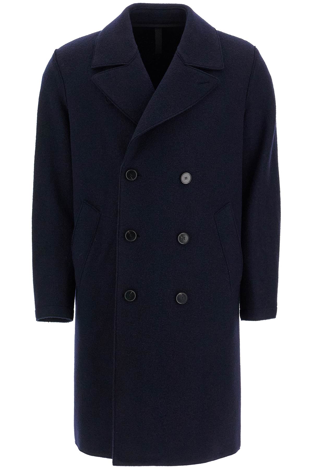 HARRIS WHARF LONDON HARRIS WHARF LONDON double-breasted wool coat in boiled