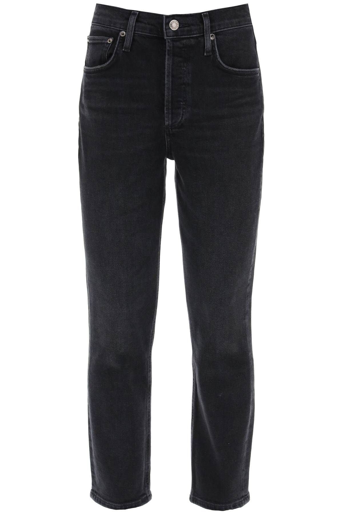 AGOLDE AGOLDE riley high-waisted cropped jeans