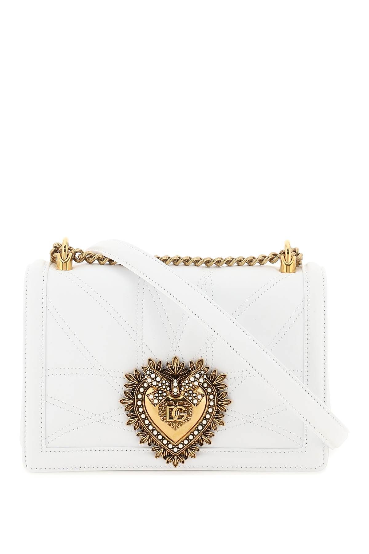 Dolce & Gabbana DOLCE & GABBANA medium 'devotion' bag in quilted nappa leather