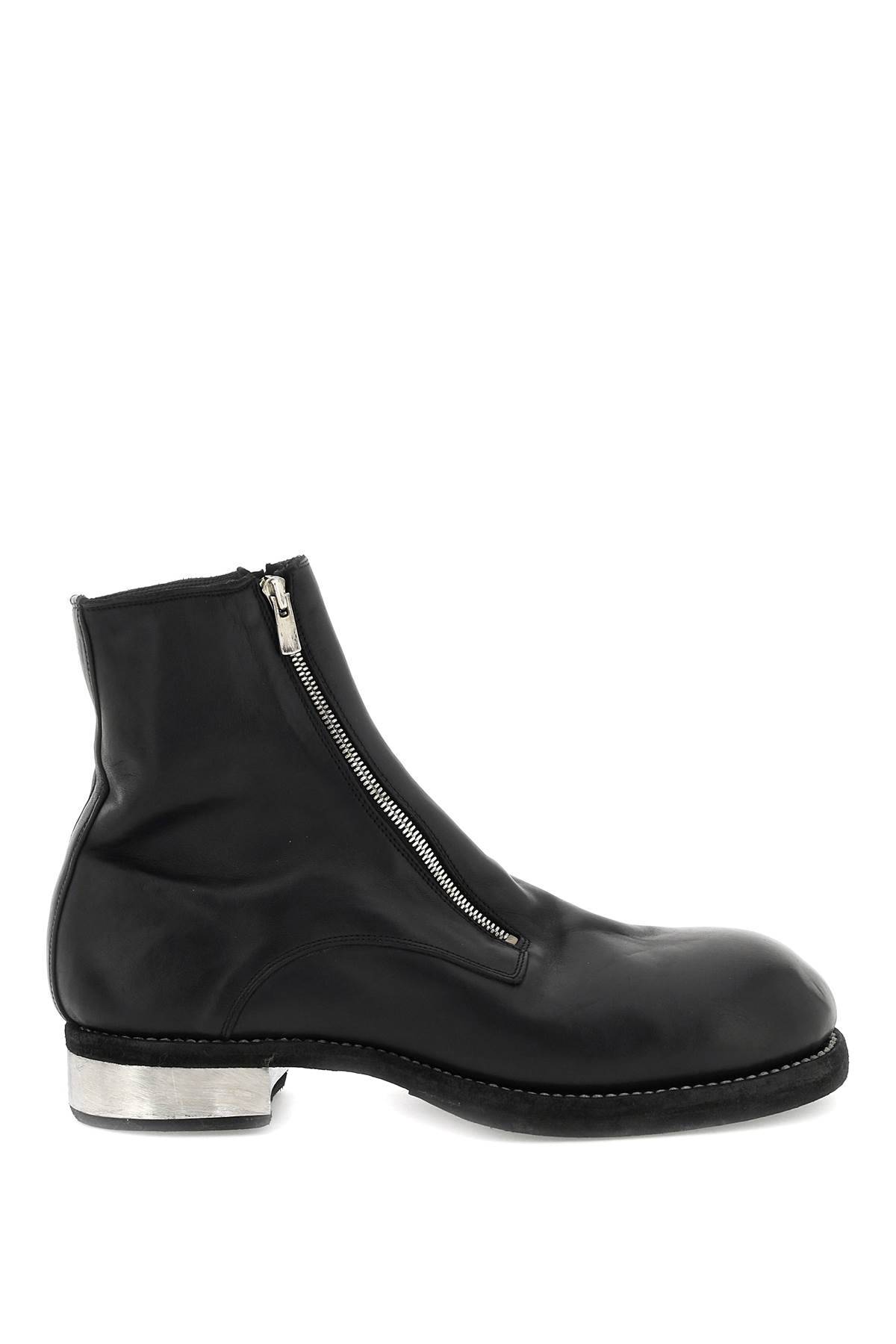 Guidi GUIDI leather double-zip ankle boots