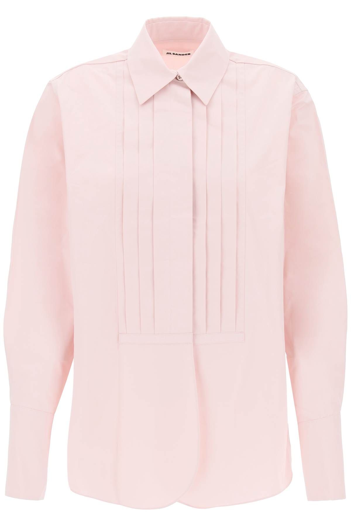 Jil Sander JIL SANDER pleated bib shirt with