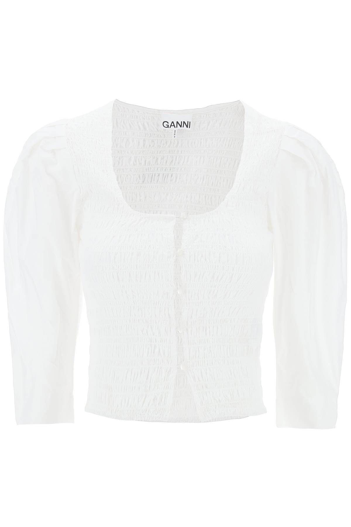 Ganni GANNI "poplin smock blouse