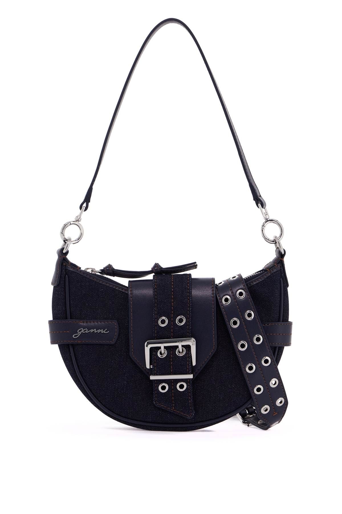 Ganni GANNI denim bucky bag with