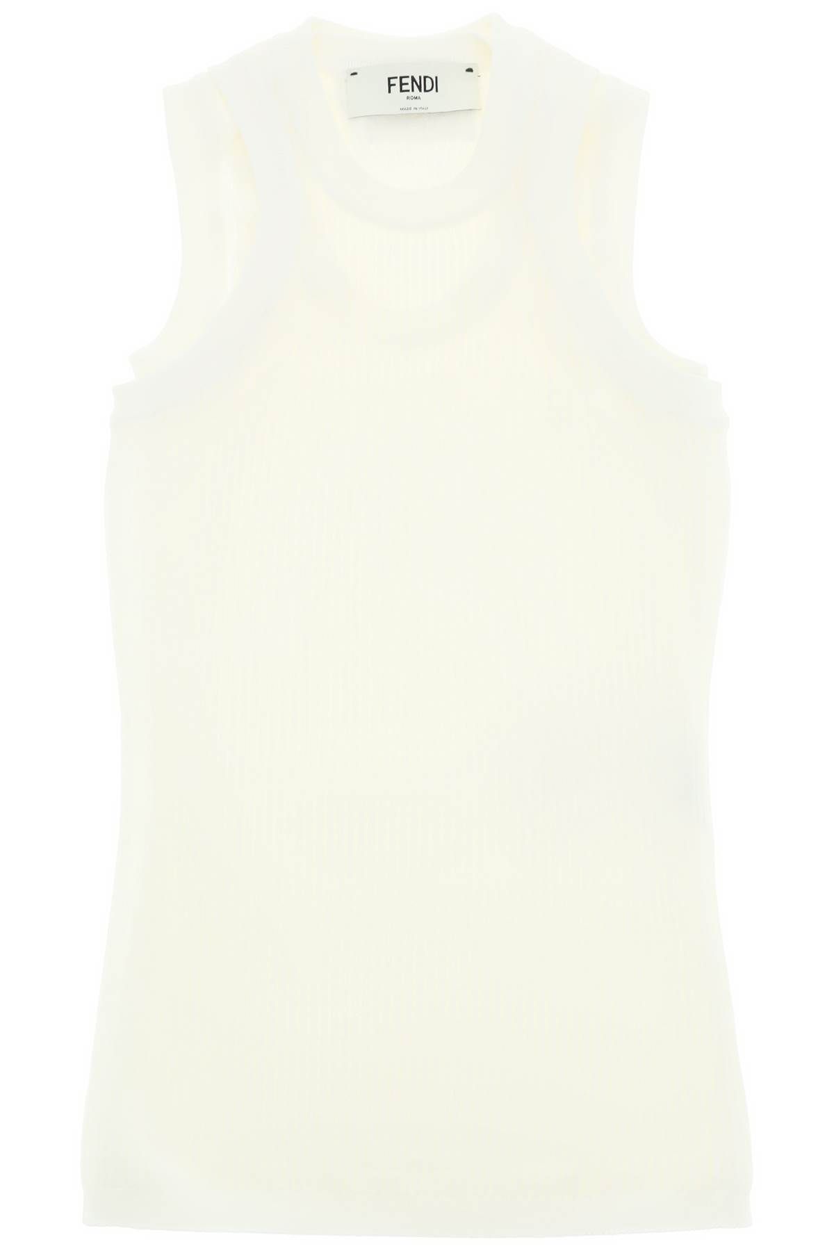 FENDI FENDI double rib knit tank top