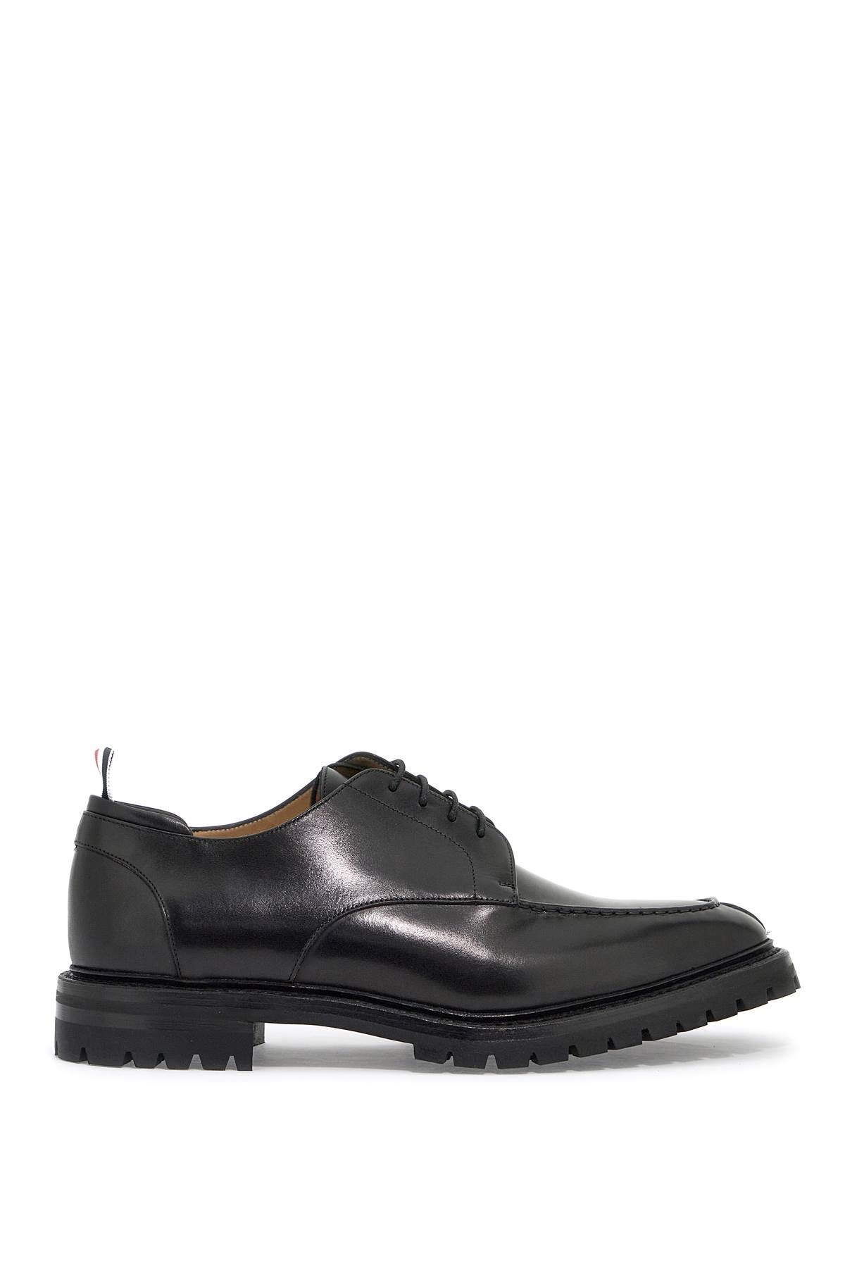 Thom Browne THOM BROWNE smooth leather derby apron stitch in