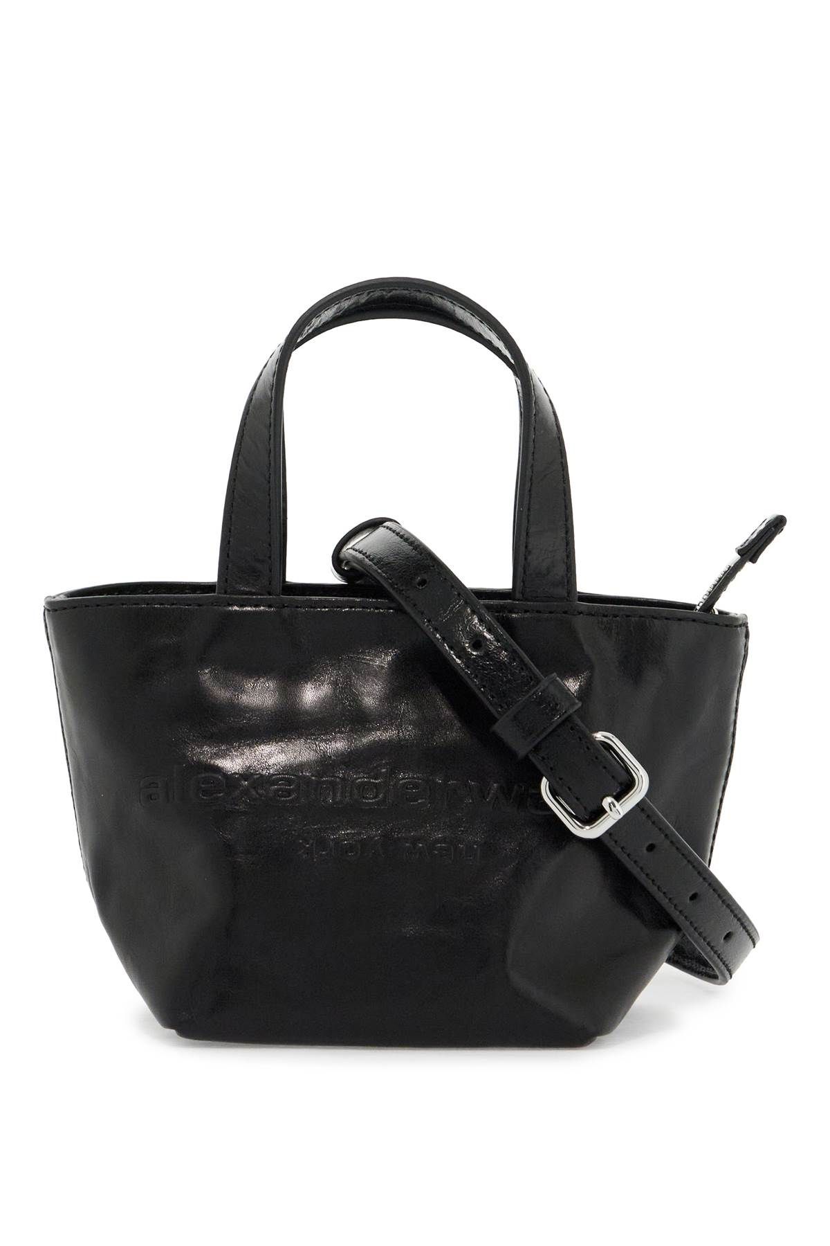 Alexander Wang ALEXANDER WANG mini leather tote bag with punch detailing