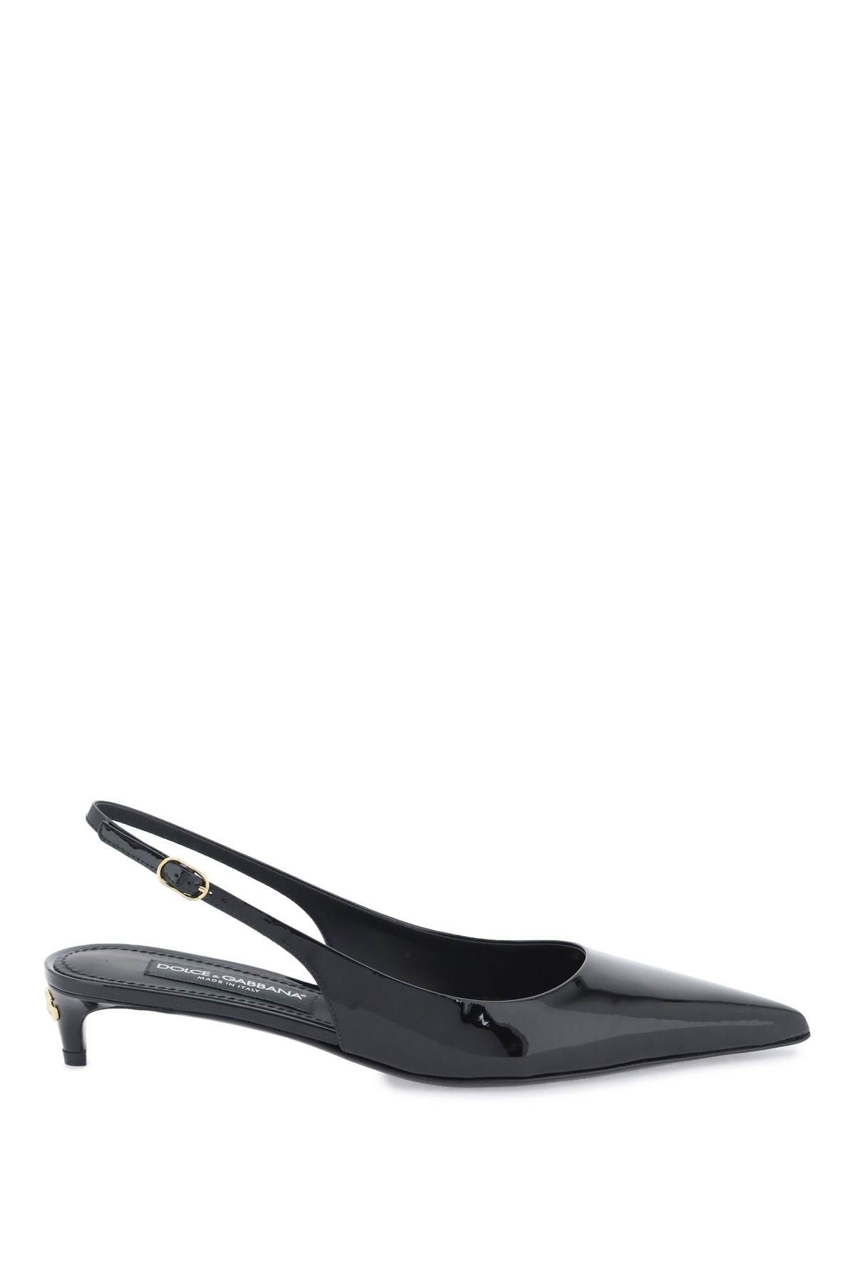 Dolce & Gabbana DOLCE & GABBANA patent leather slingback pumps