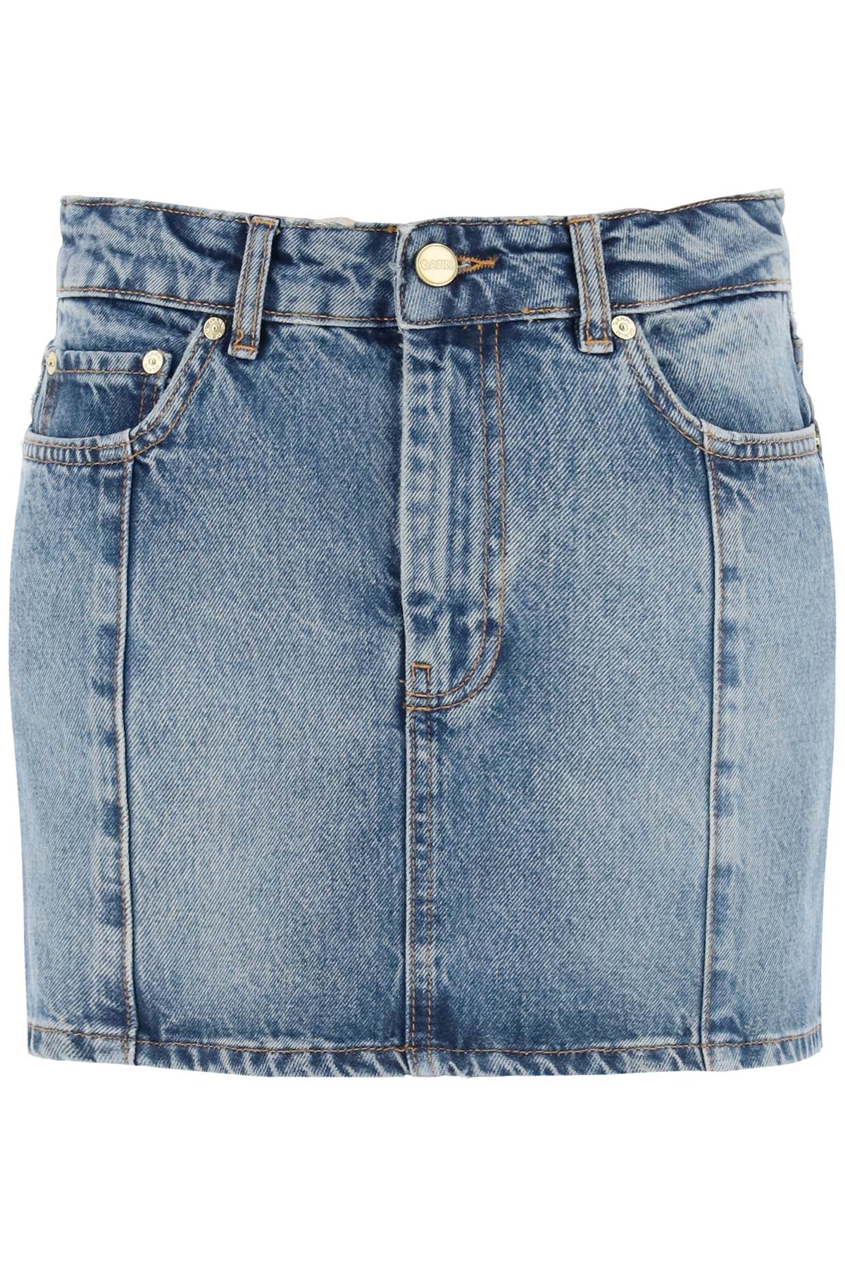 Ganni GANNI denim mini skirt