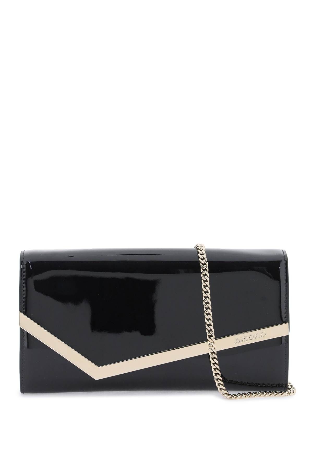 Jimmy Choo JIMMY CHOO patent leather emmie clutch