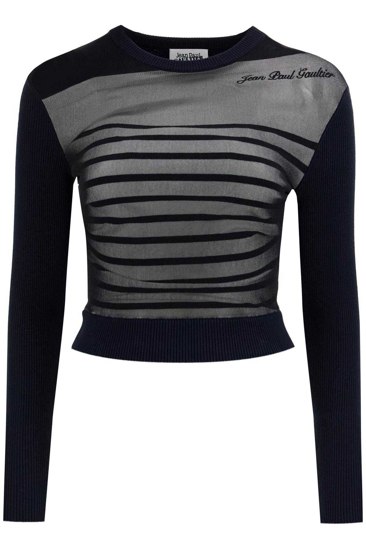 Jean Paul Gaultier JEAN PAUL GAULTIER "striped mesh sailor shirt