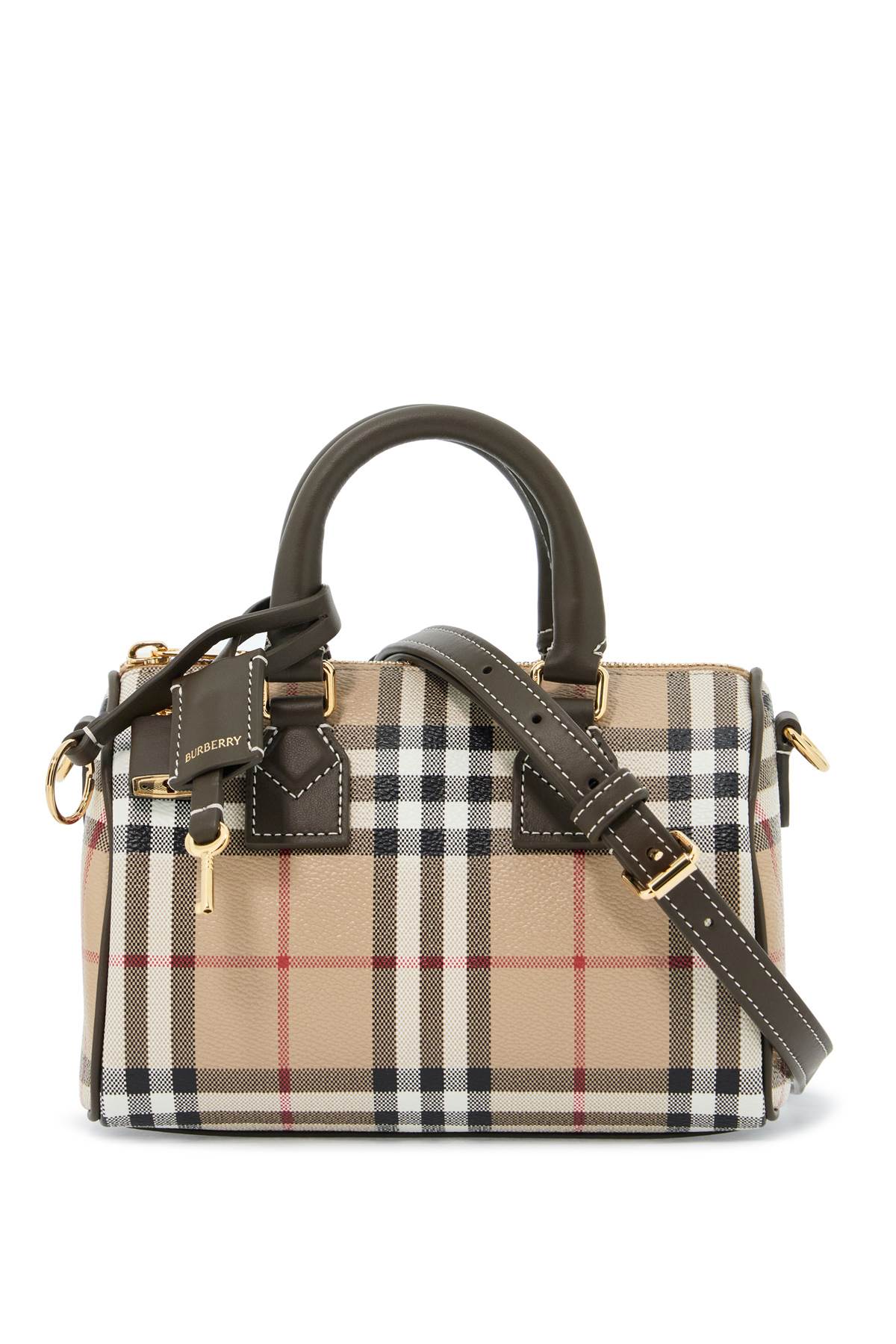 Burberry BURBERRY erednnmini checkered bowling bag