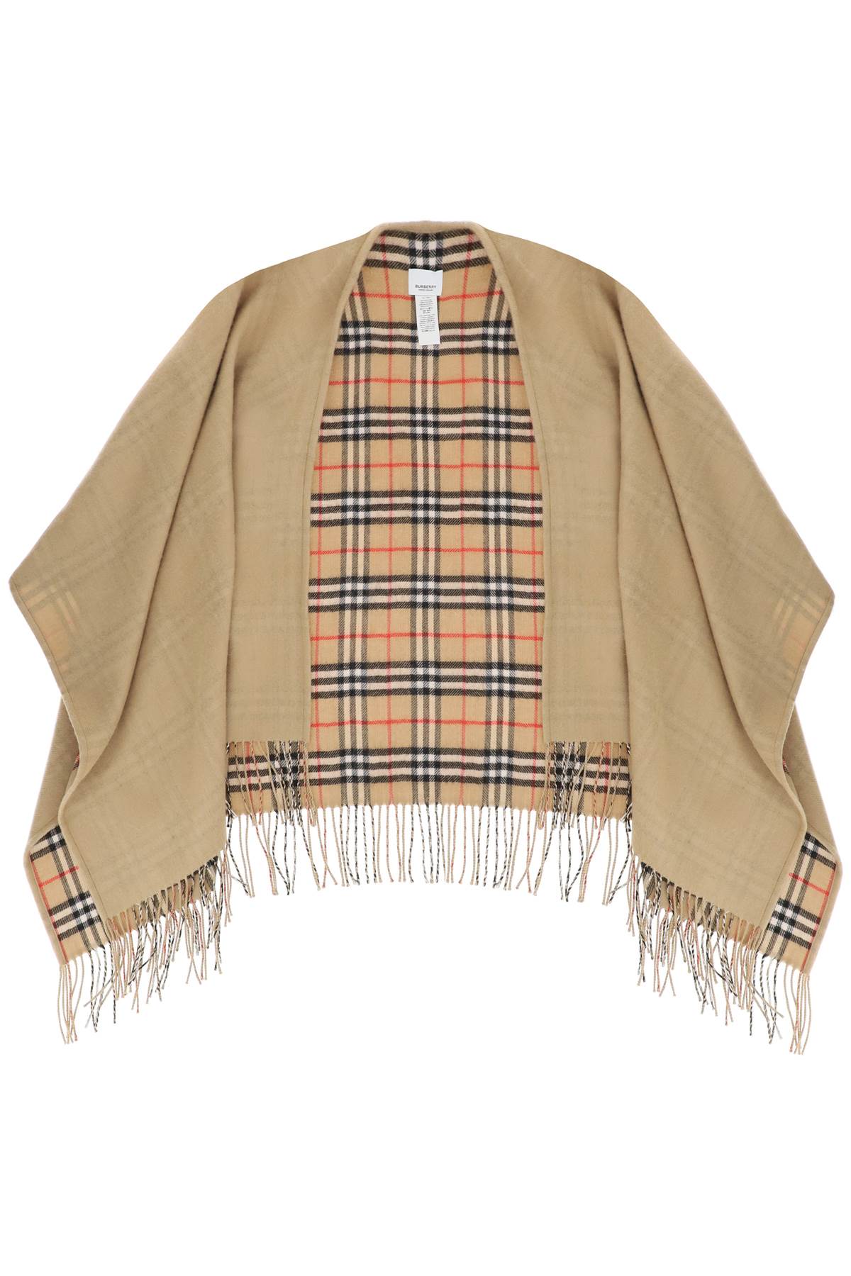 Burberry BURBERRY short wool cape