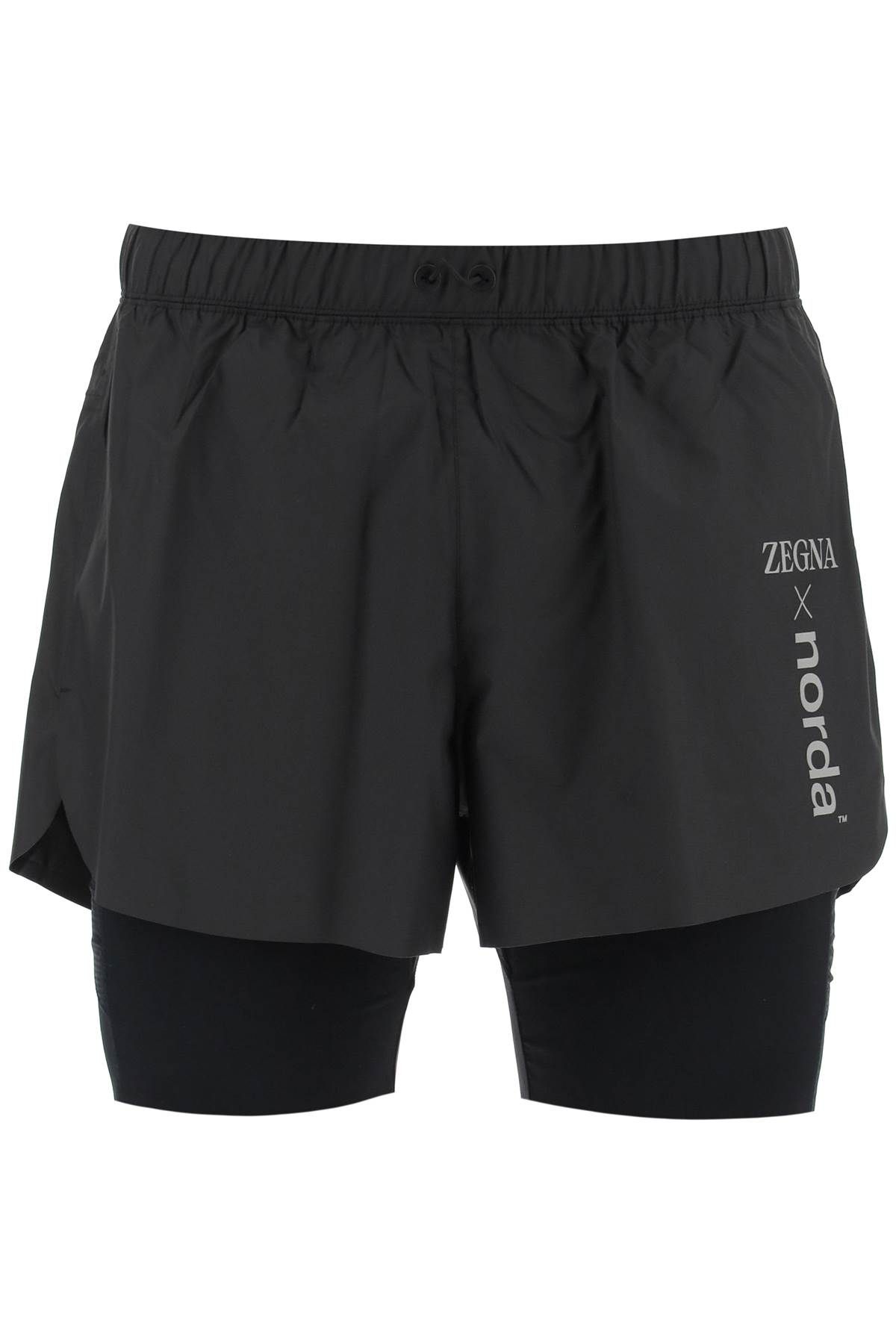 zegna ZEGNA running techno shorts