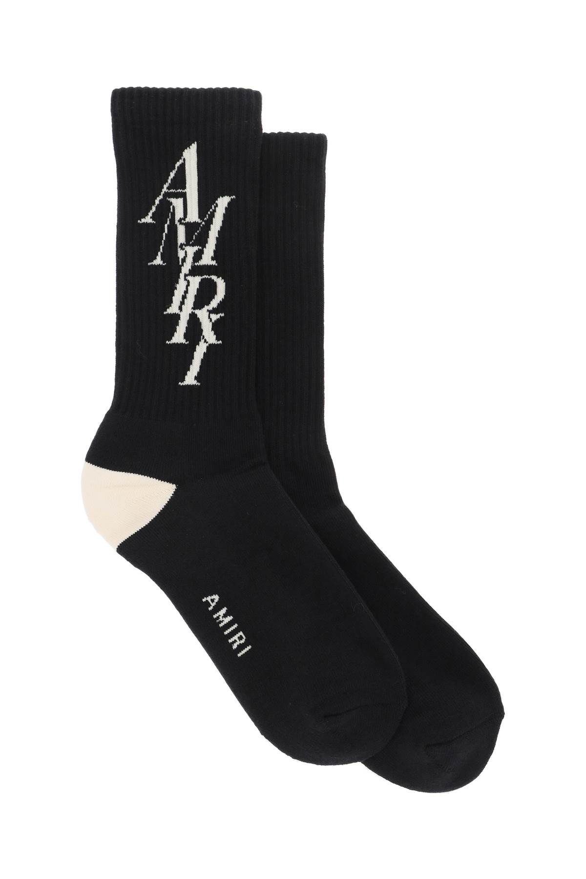 Amiri AMIRI stack logo socks