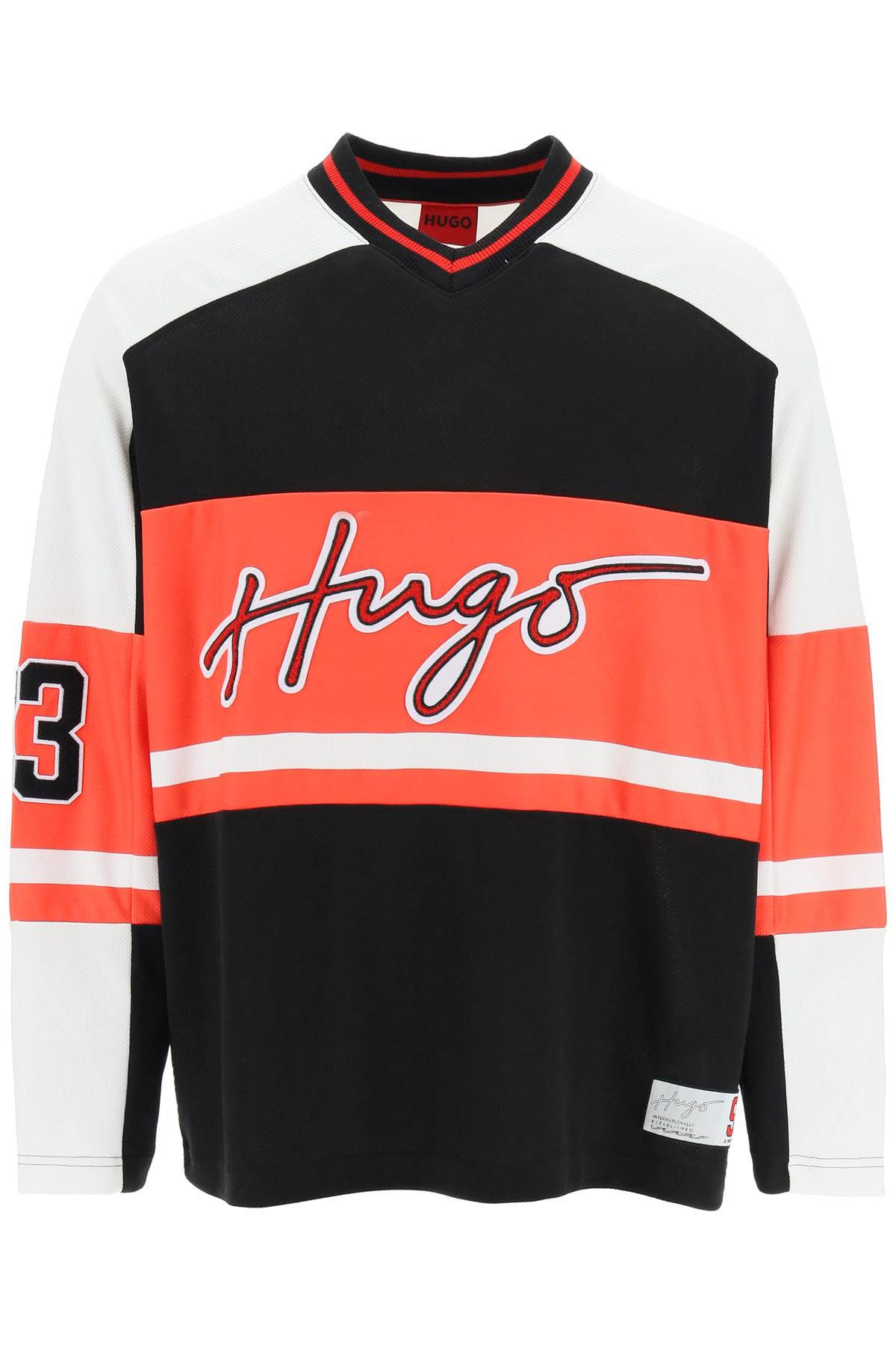 Hugo HUGO dalado mesh hockey sweatshirt