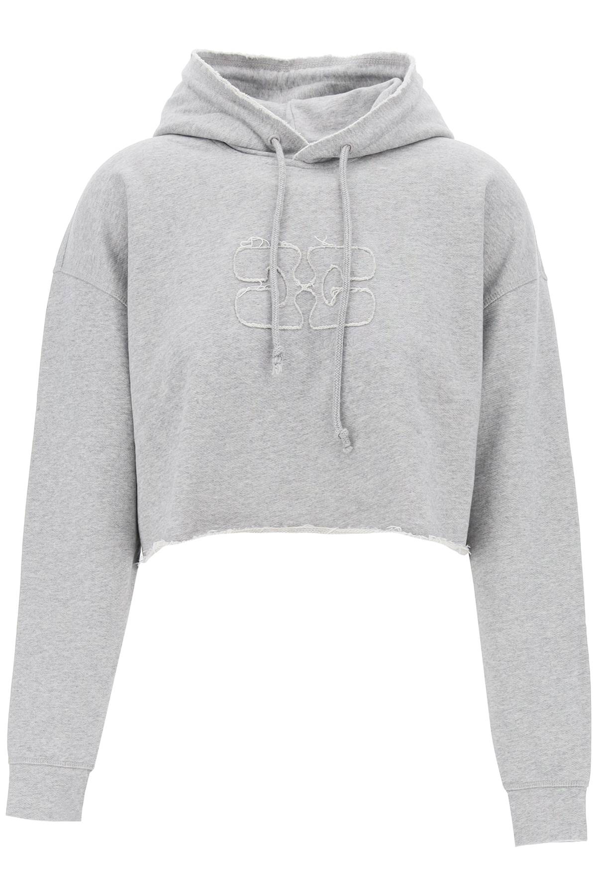 Ganni GANNI isoli cropped hoodie