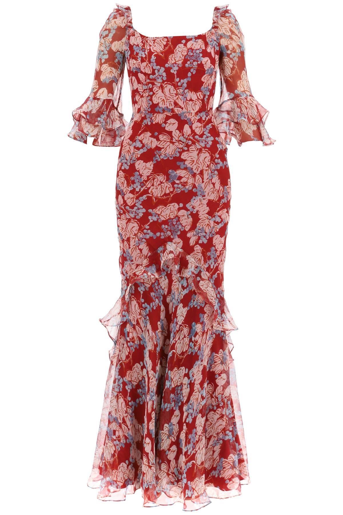 SALONI SALONI maxi dress tamara d in floral silk