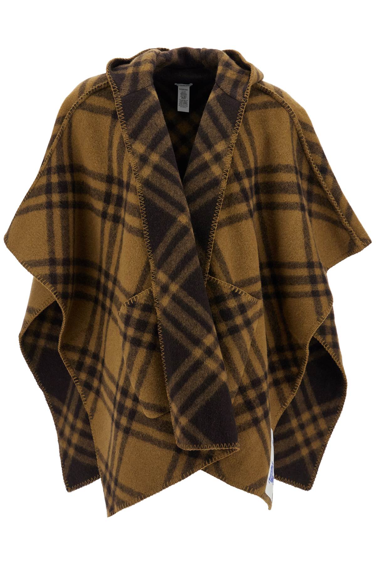 Burberry BURBERRY ered reversible wool cape